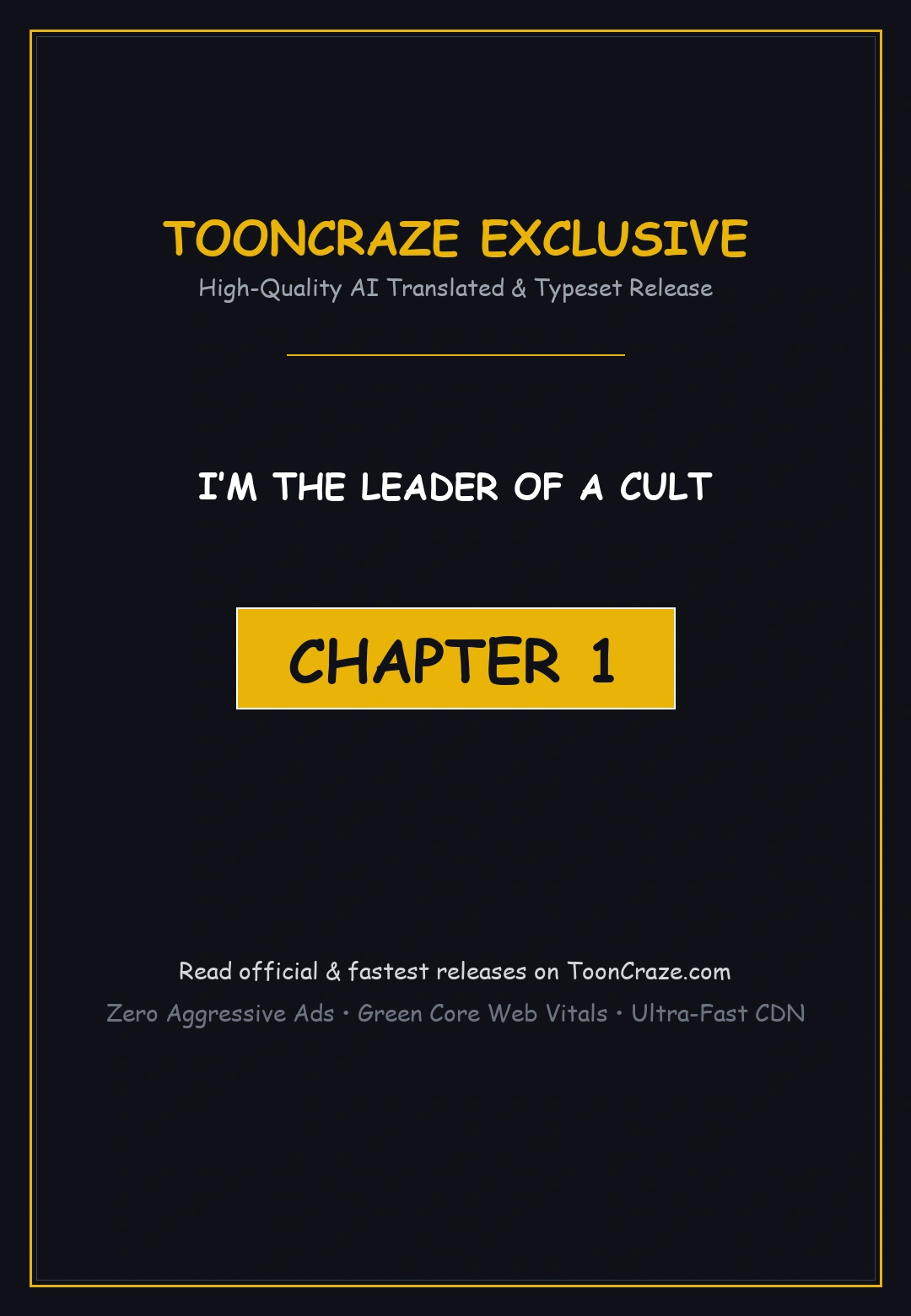 Im The Leader Of A Cult Chapter 1 - Page 1