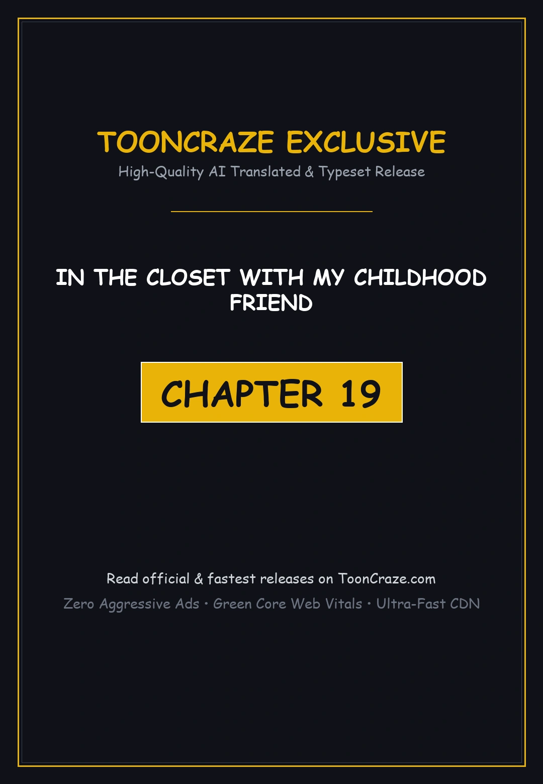In The Closet With My Childhood Friend Chapter 19 - Page 1