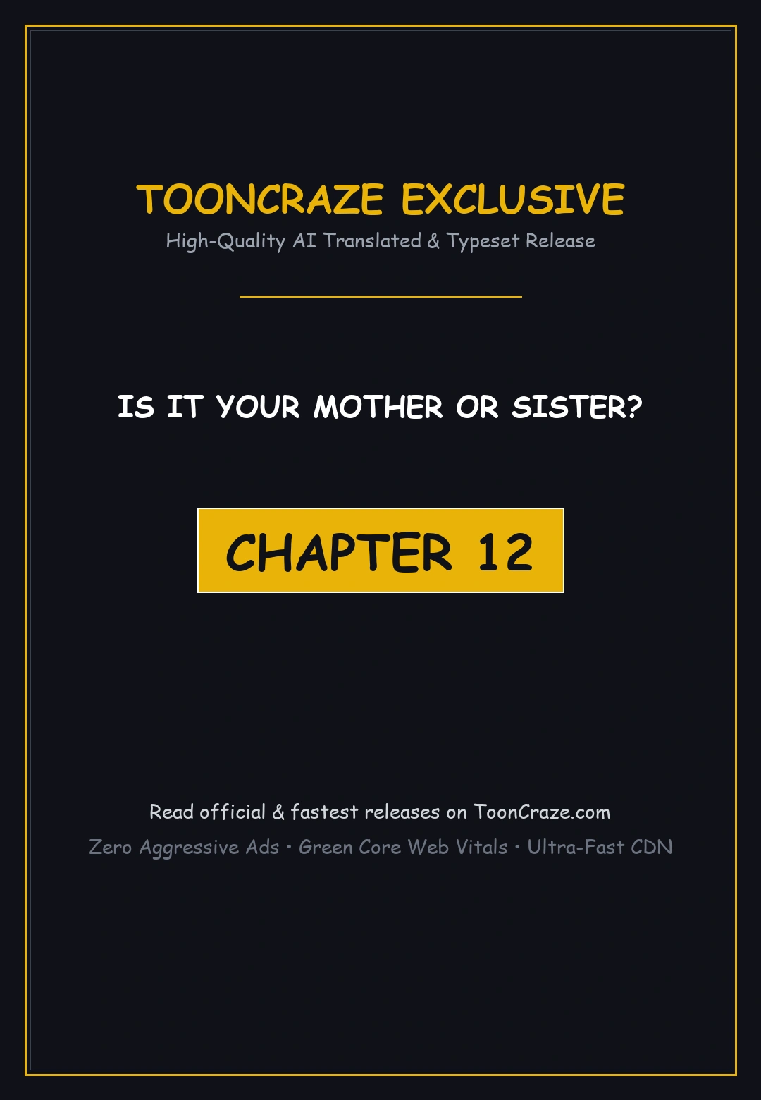 Is It Your Mother Or Sister Chapter 12 - Page 1