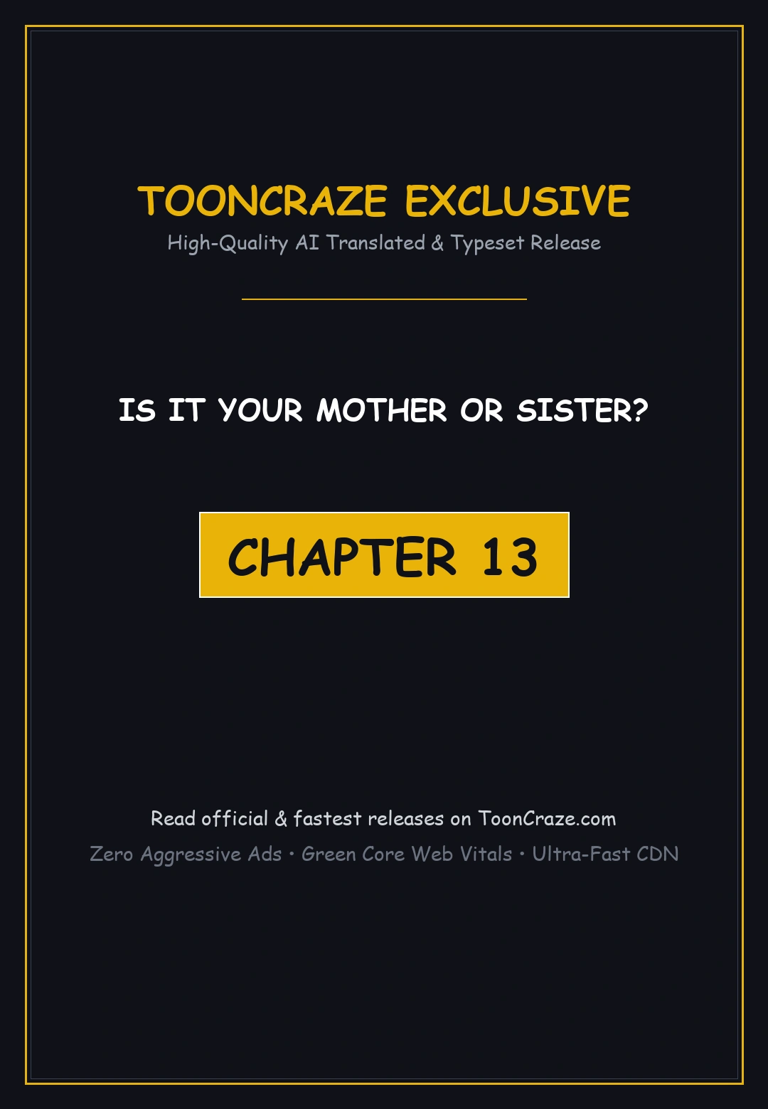 Is It Your Mother Or Sister Chapter 13 - Page 1