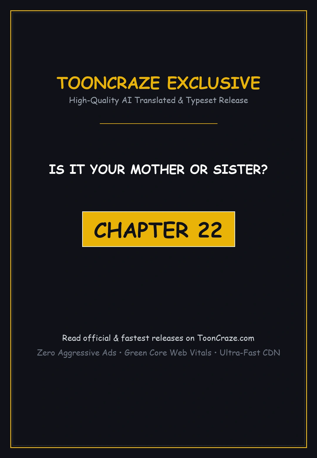 Is It Your Mother Or Sister Chapter 22 - Page 1