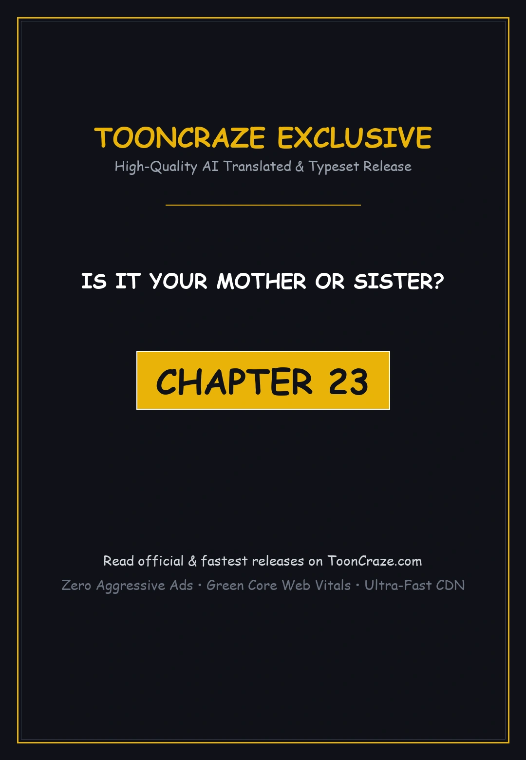 Is It Your Mother Or Sister Chapter 23 - Page 1