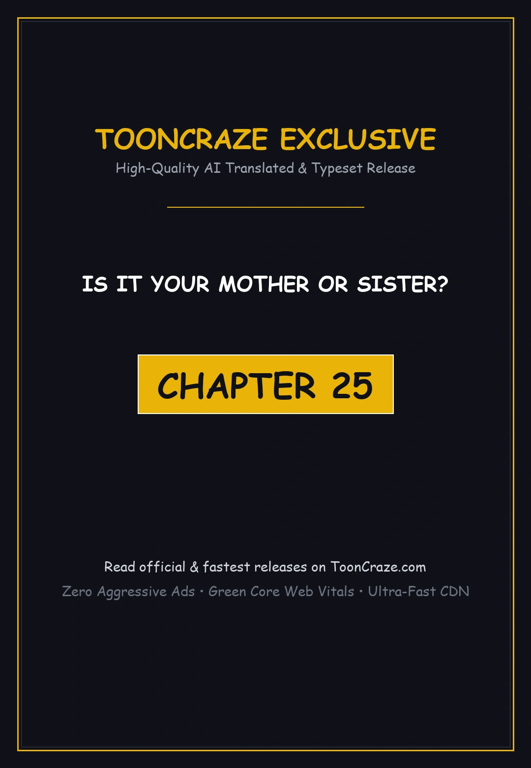 Is It Your Mother Or Sister Chapter 25 - Page 1