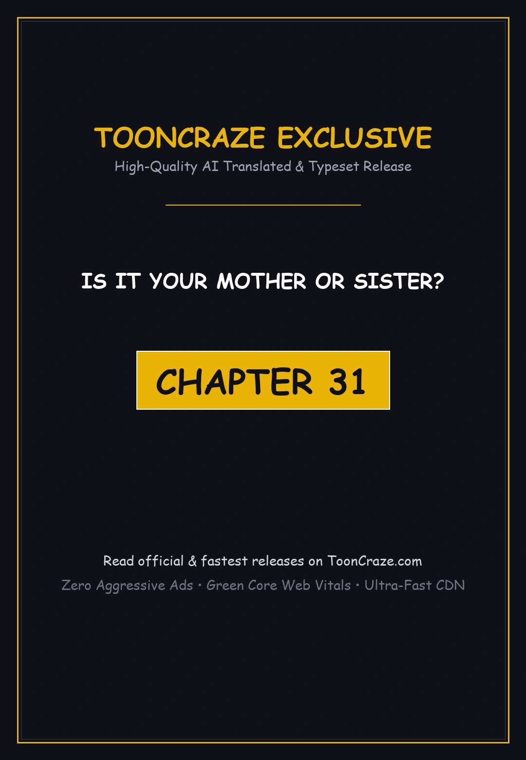 Is It Your Mother Or Sister Chapter 31 - Page 1