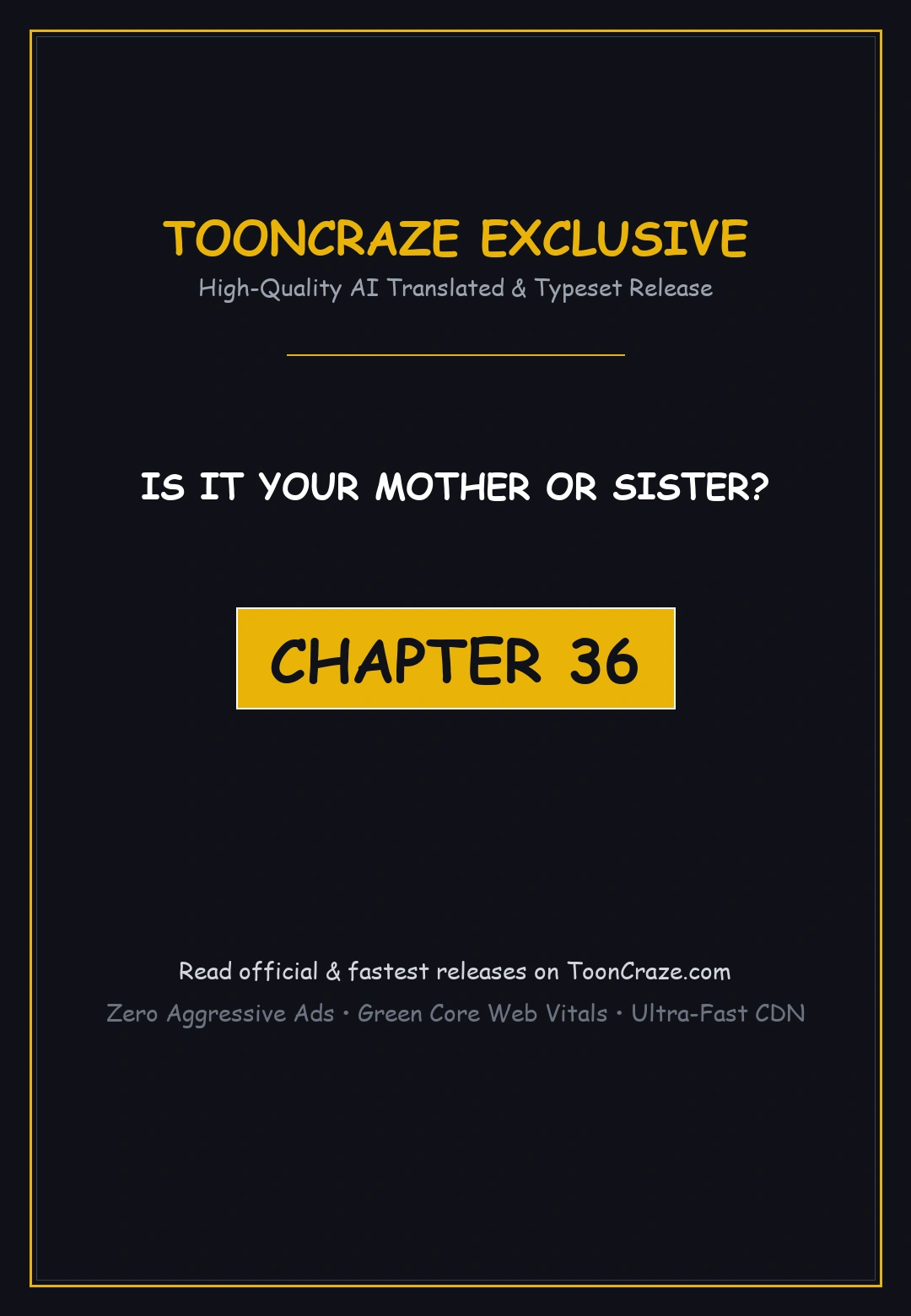 Is It Your Mother Or Sister Chapter 36 - Page 1