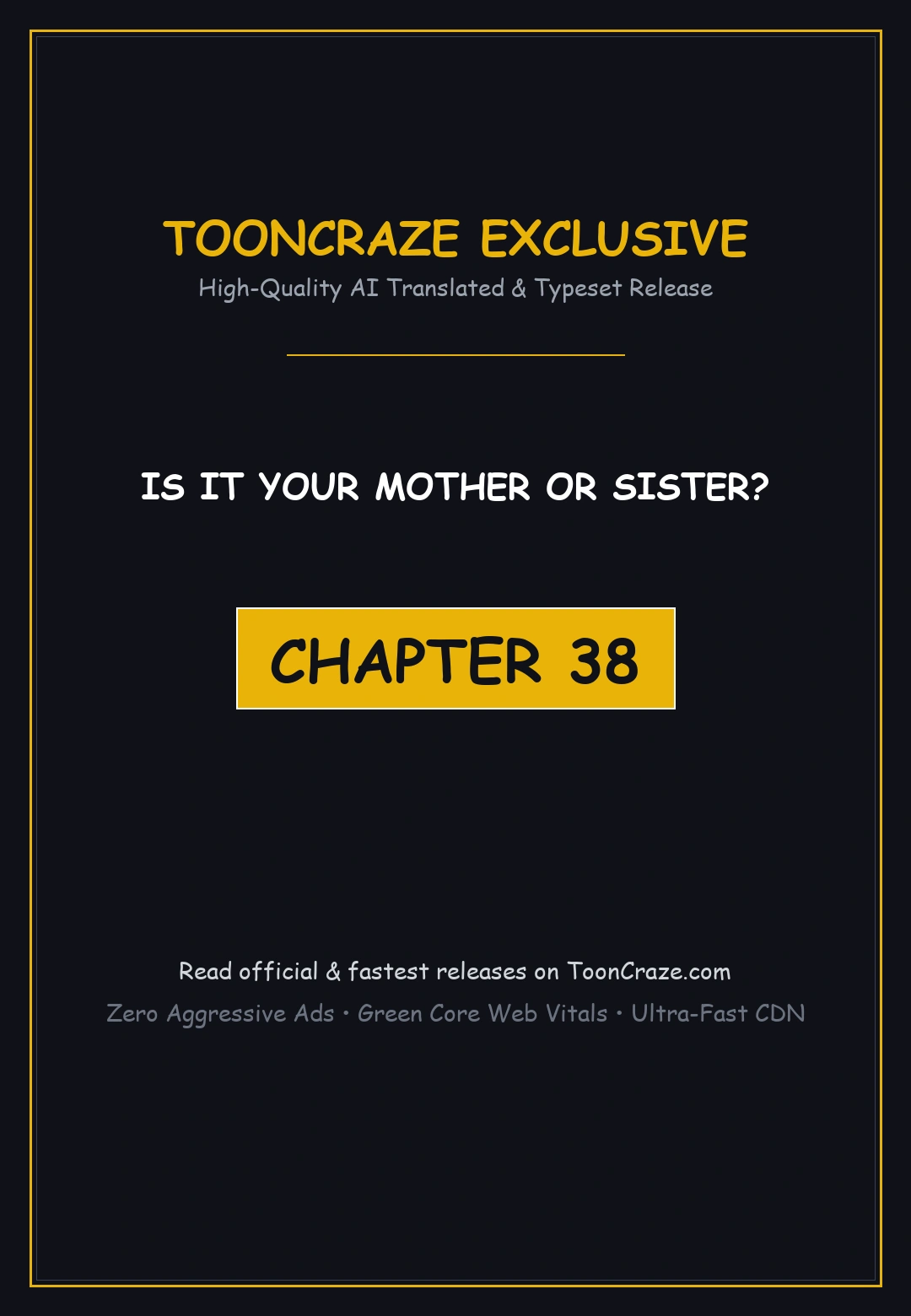 Is It Your Mother Or Sister Chapter 38 - Page 1