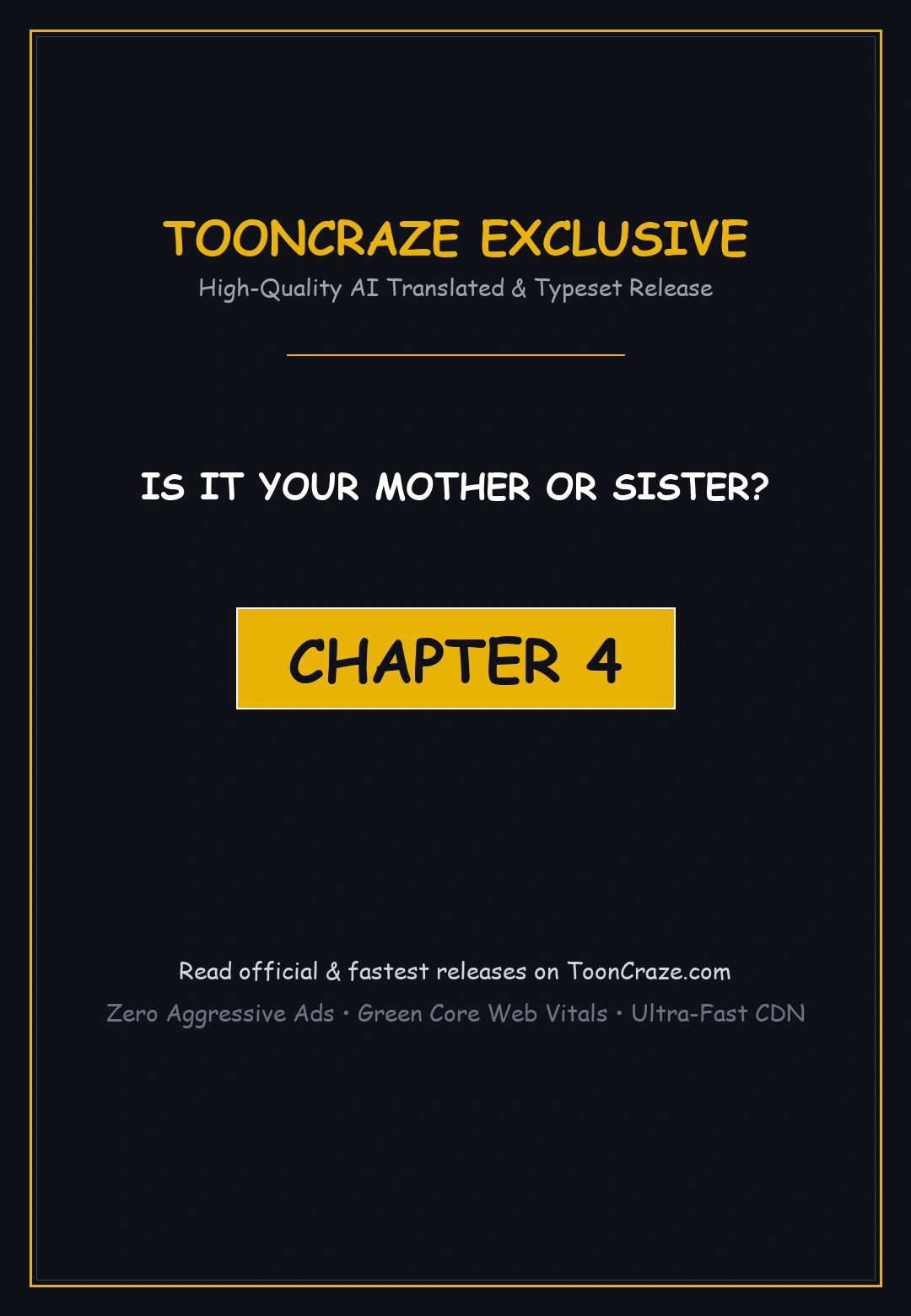 Is It Your Mother Or Sister Chapter 4 - Page 1