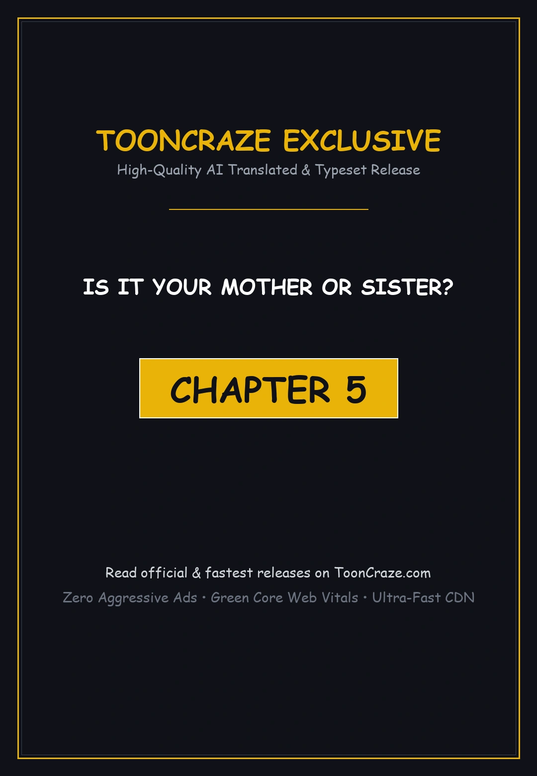 Is It Your Mother Or Sister Chapter 5 - Page 1