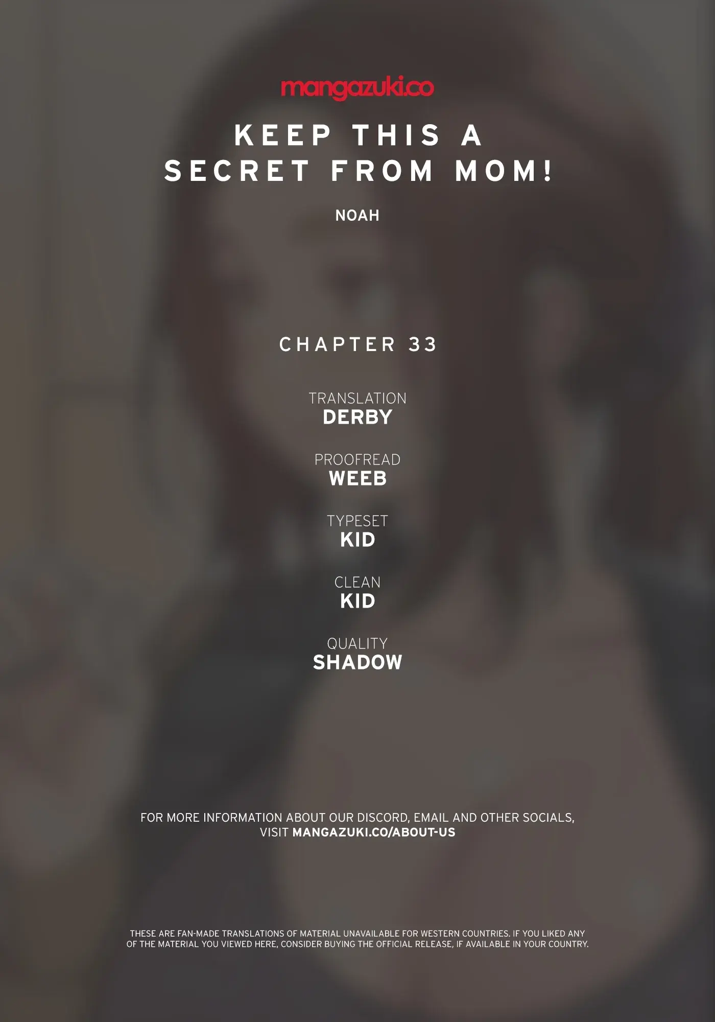 Keep It A Secret From Your Mother Chapter 33 - Page 1