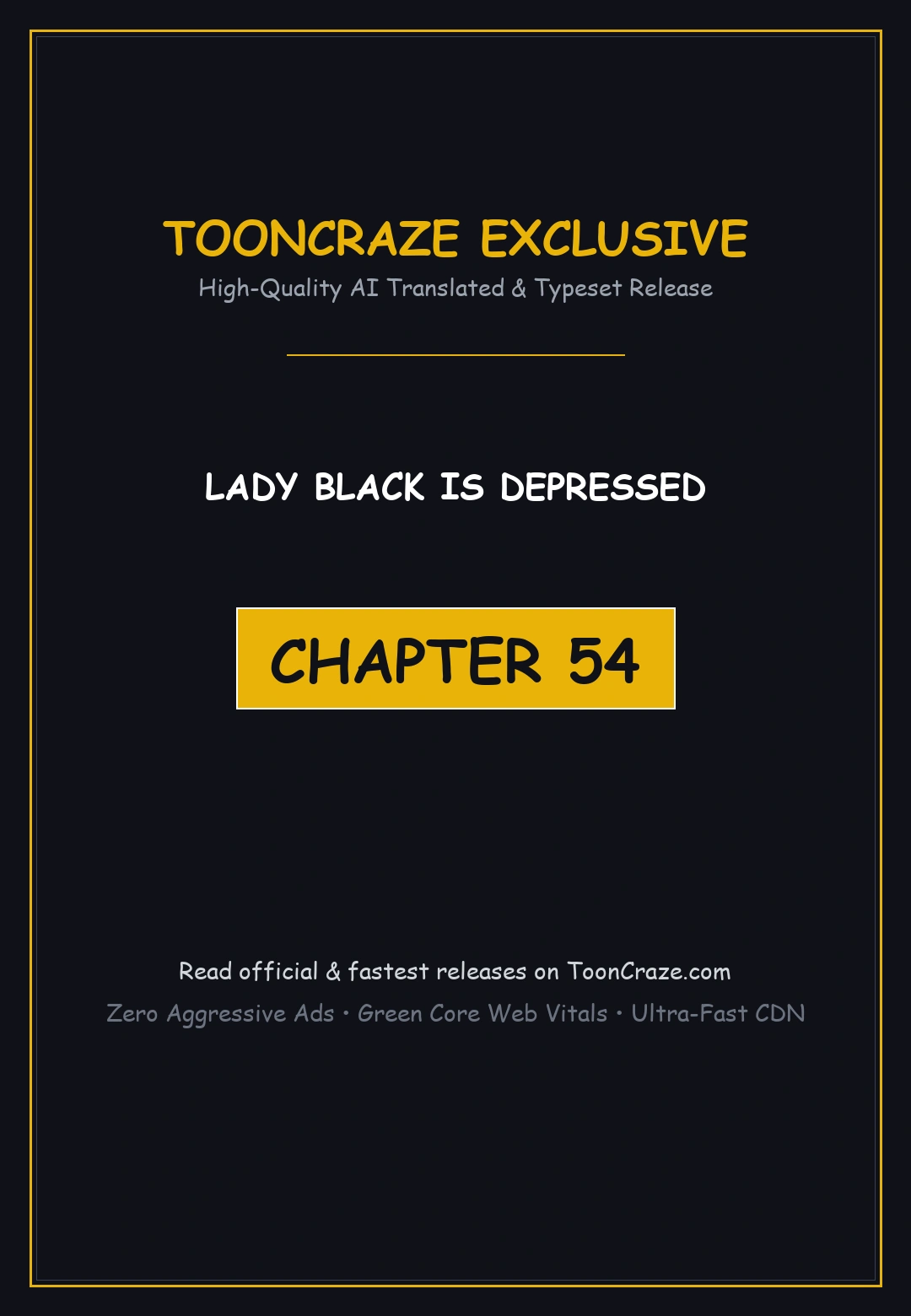 Lady Black Is Depressed Chapter 54 - Page 1