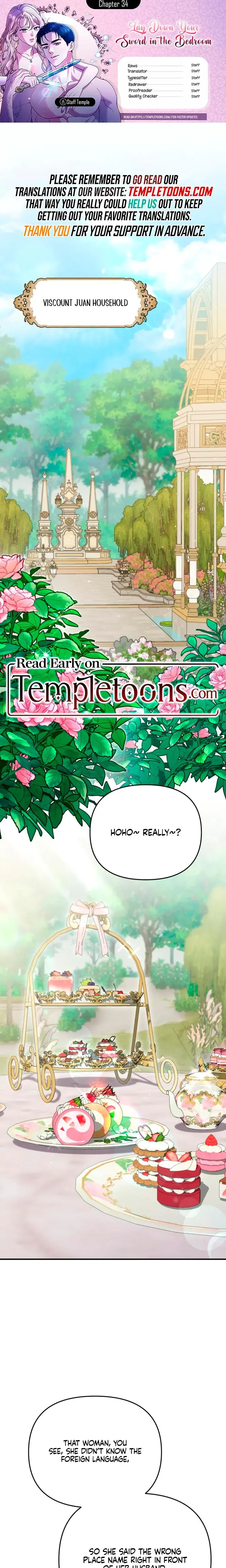Lay Down Your Sword In The Bedroom Chapter 34 - Page 1