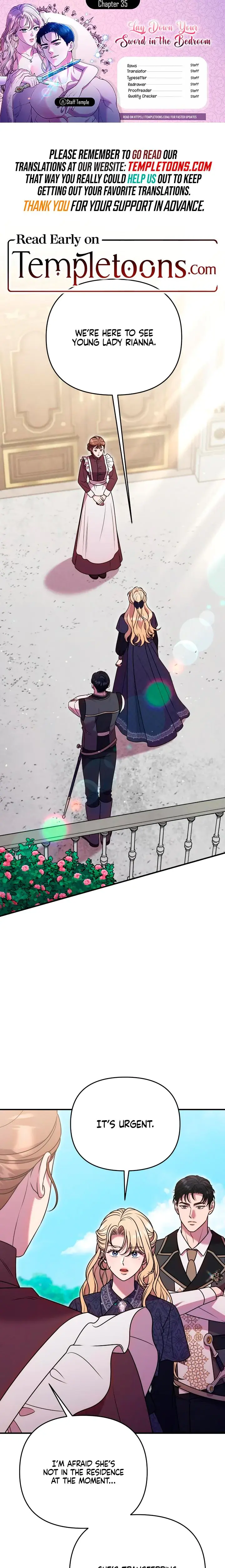 Lay Down Your Sword In The Bedroom Chapter 35 - Page 1