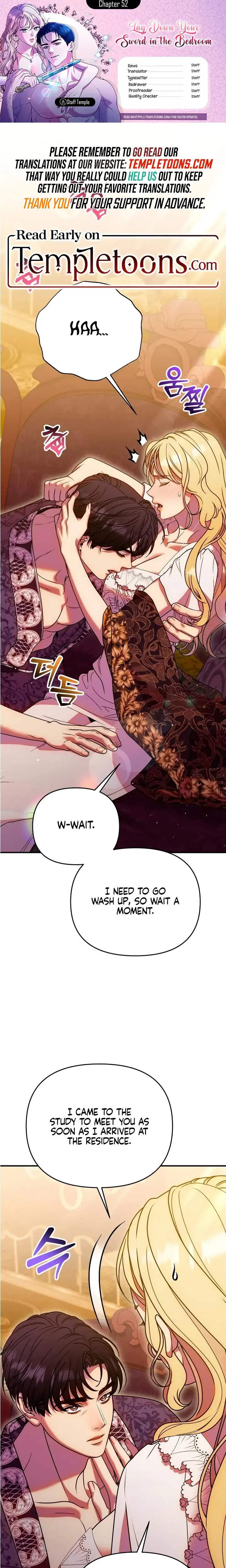 Lay Down Your Sword In The Bedroom Chapter 52 - Page 1