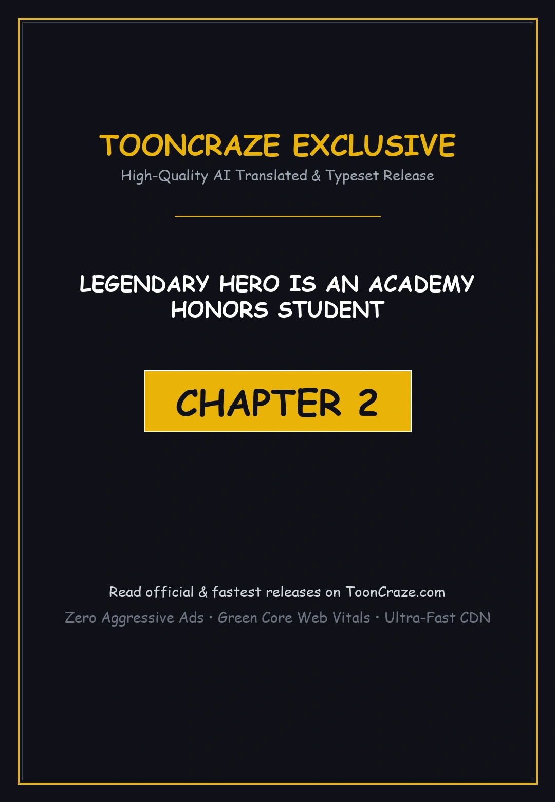 Legendary Hero Is An Academy Honors Student Chapter 2 - Page 1