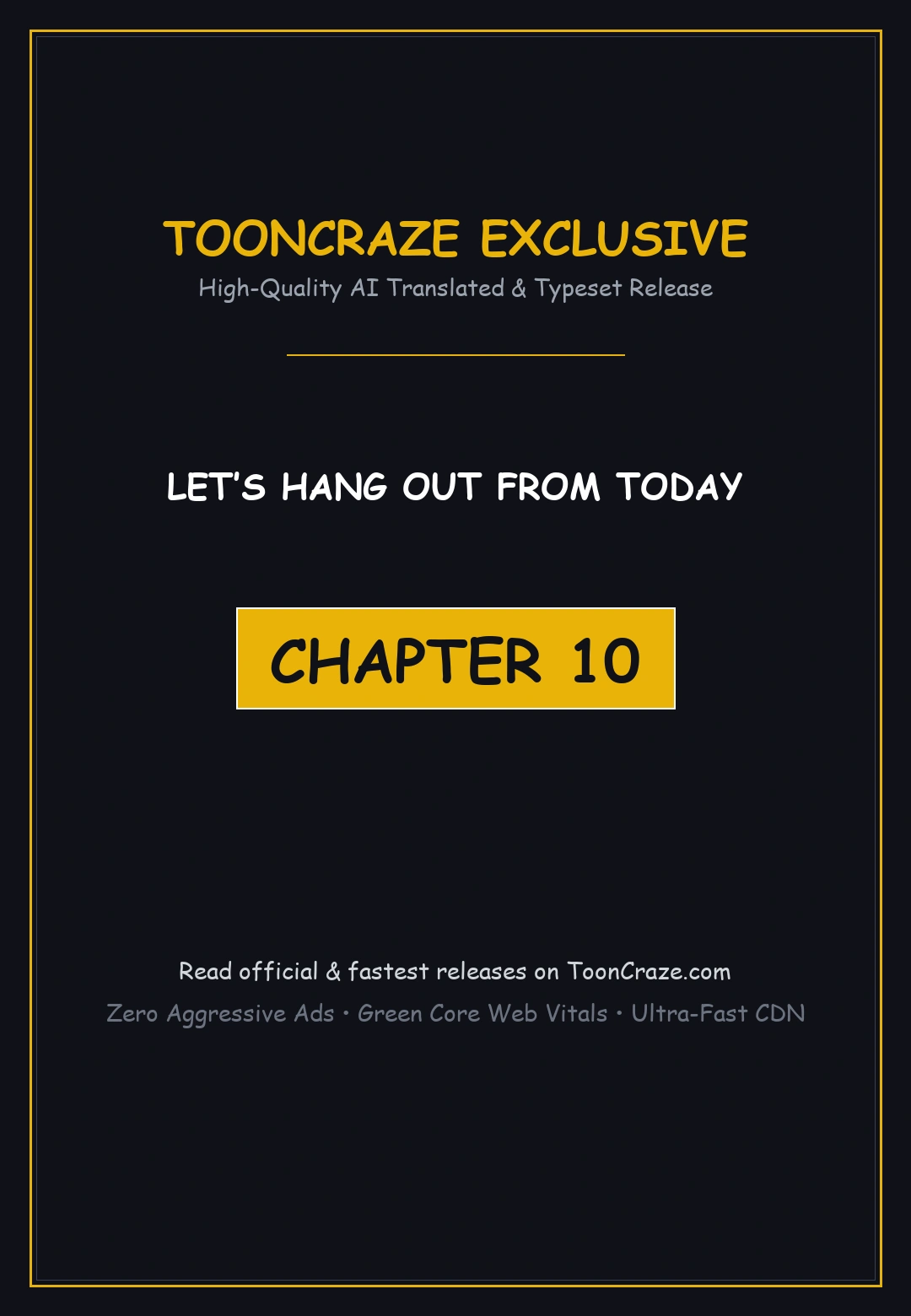 Lets Hang Out From Today Baaabc Chapter 10 - Page 1
