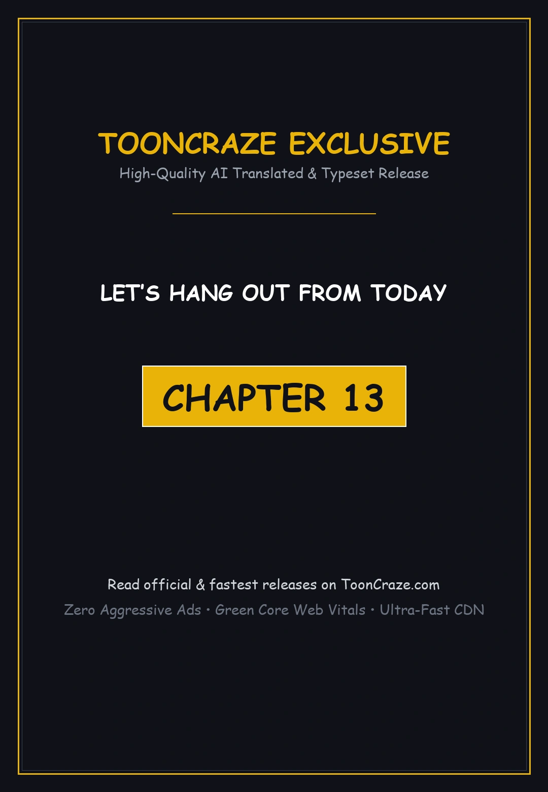 Lets Hang Out From Today Baaabc Chapter 13 - Page 1