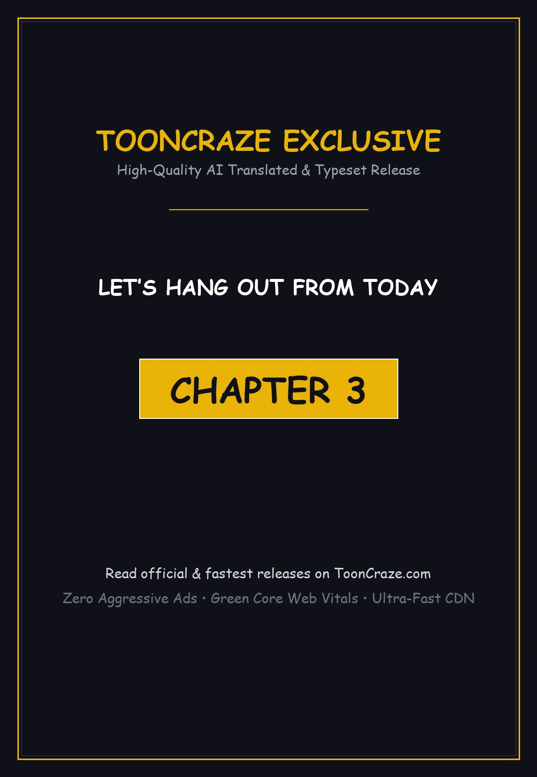 Lets Hang Out From Today Baaabc Chapter 3 - Page 1