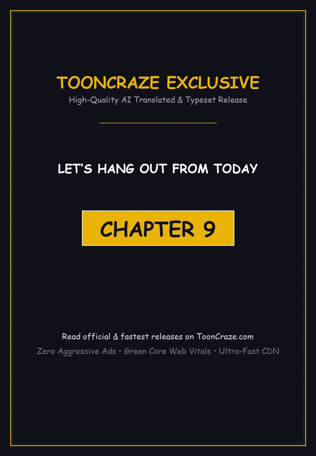 Lets Hang Out From Today Baaabc Chapter 9 - Page 1