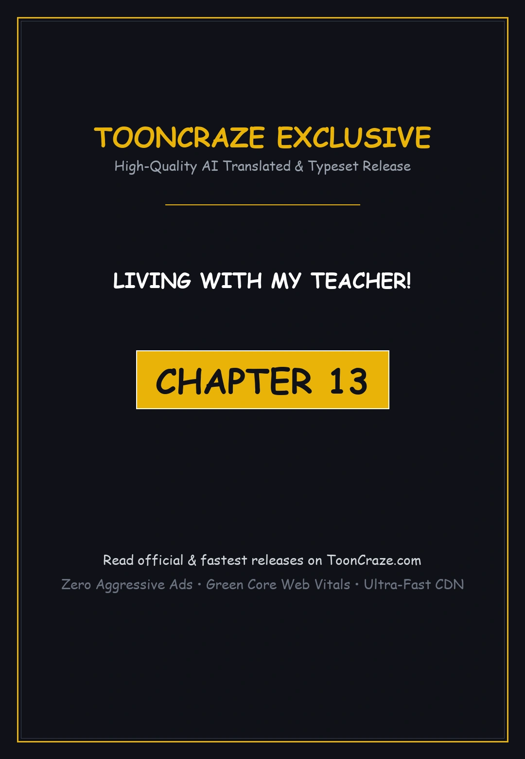 Living With My Teacher Chapter 13 - Page 1