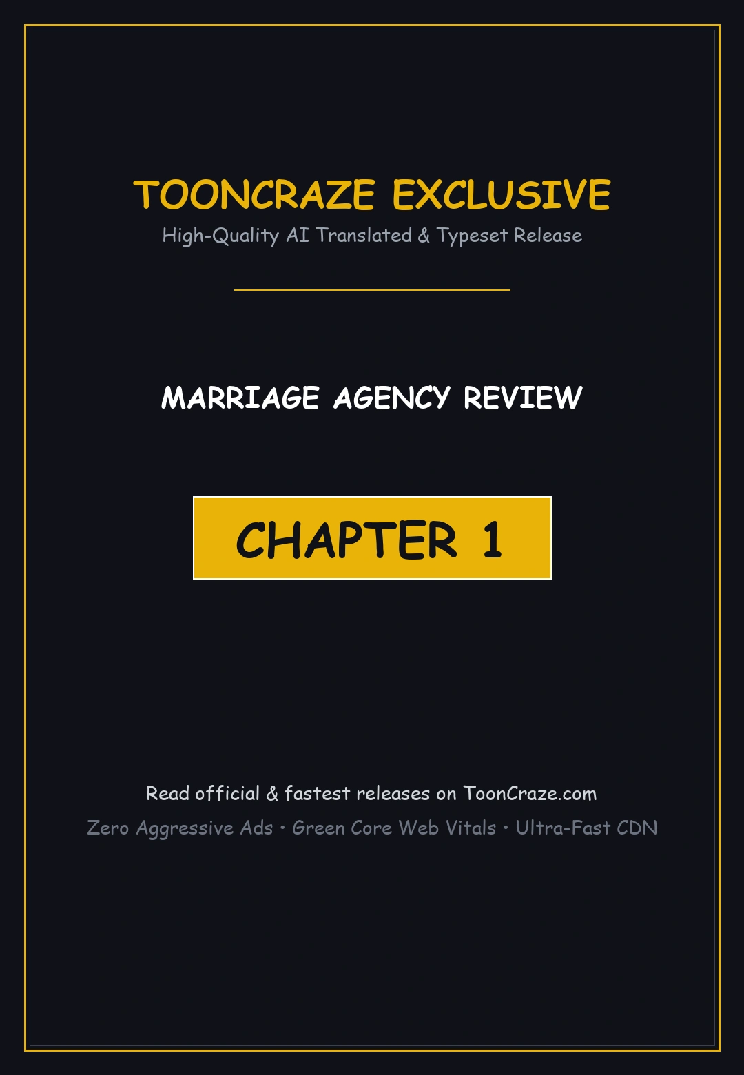 Marriage Agency Review Chapter 1 - Page 1