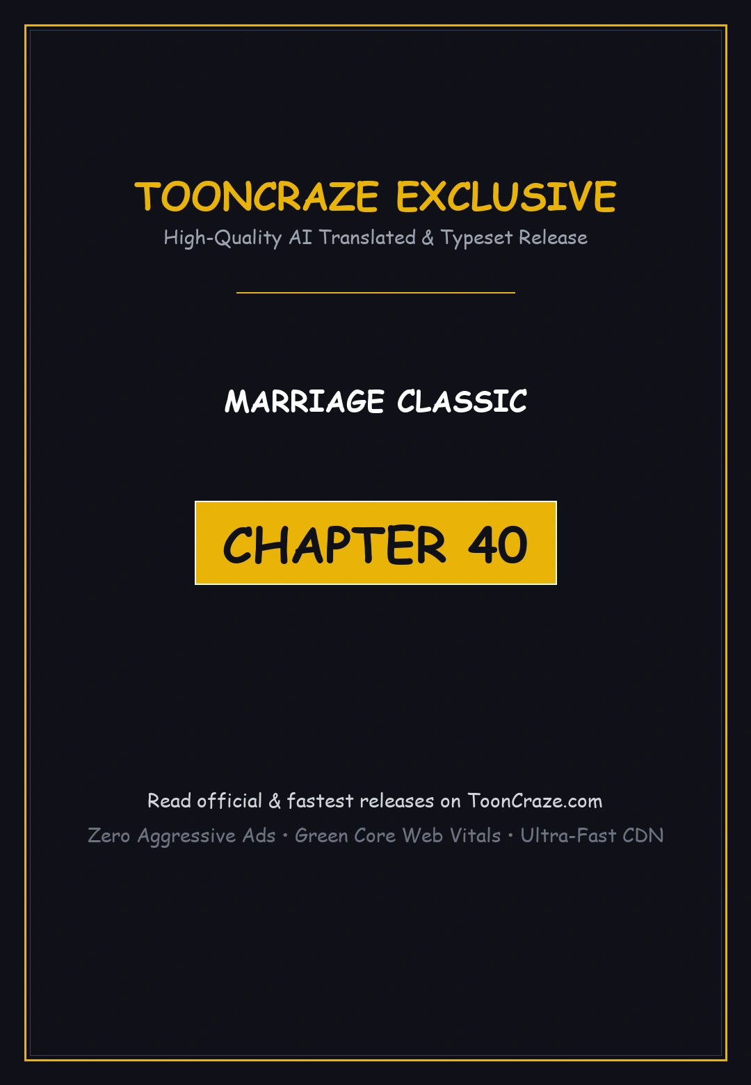 Marriage Classic Chapter 40 - Page 1