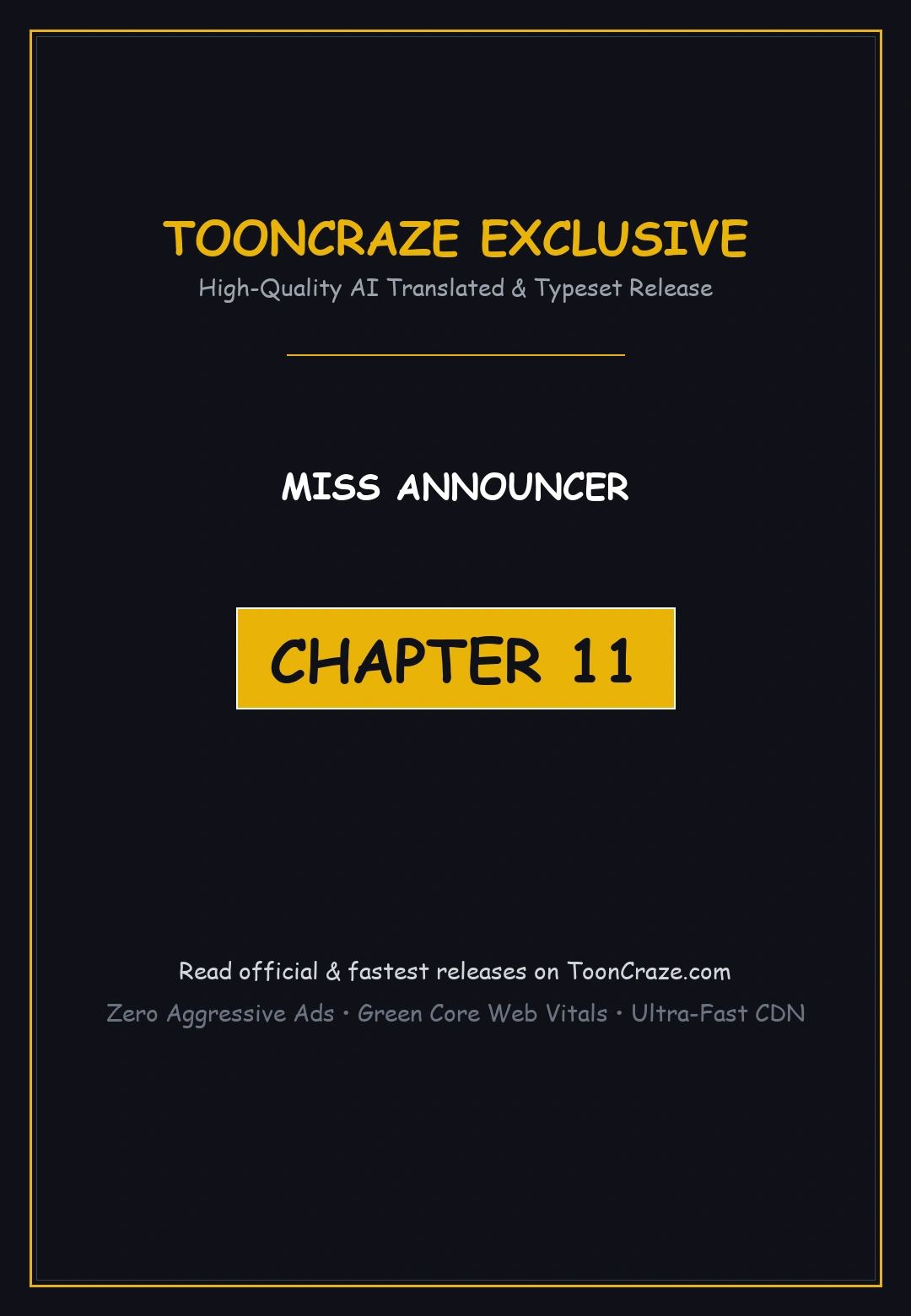 Miss Announcer Chapter 11 - Page 1