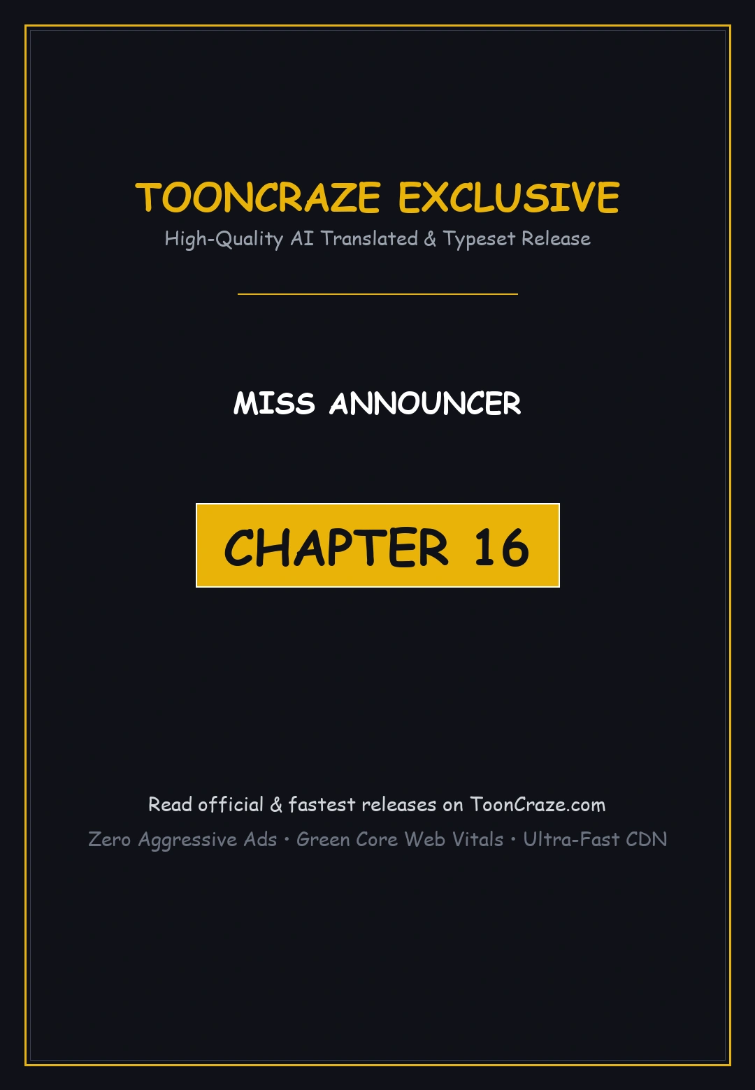 Miss Announcer Chapter 16 - Page 1
