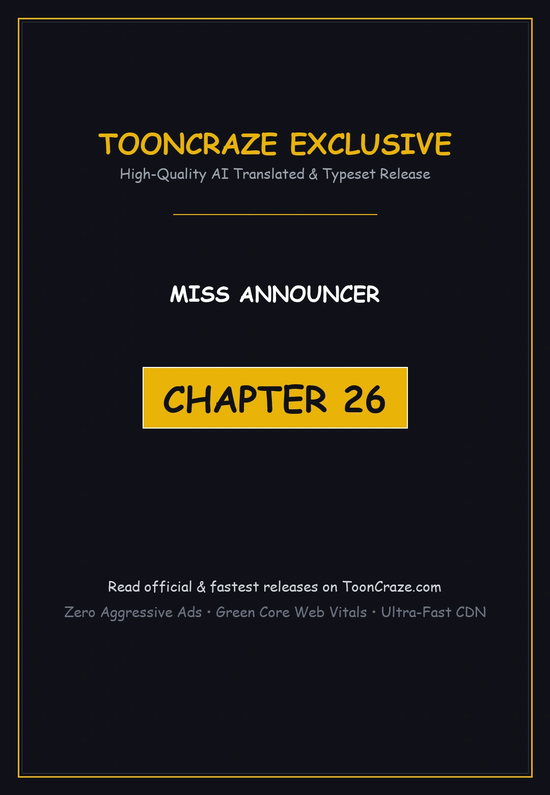 Miss Announcer Chapter 26 - Page 1