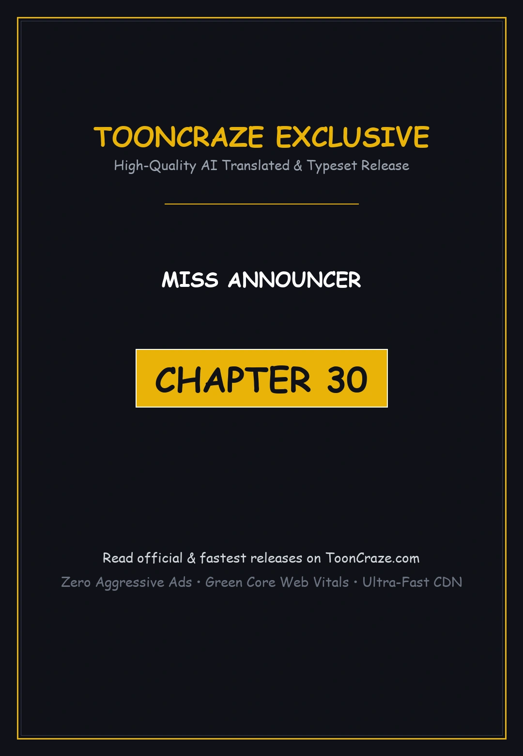 Miss Announcer Chapter 30 - Page 1