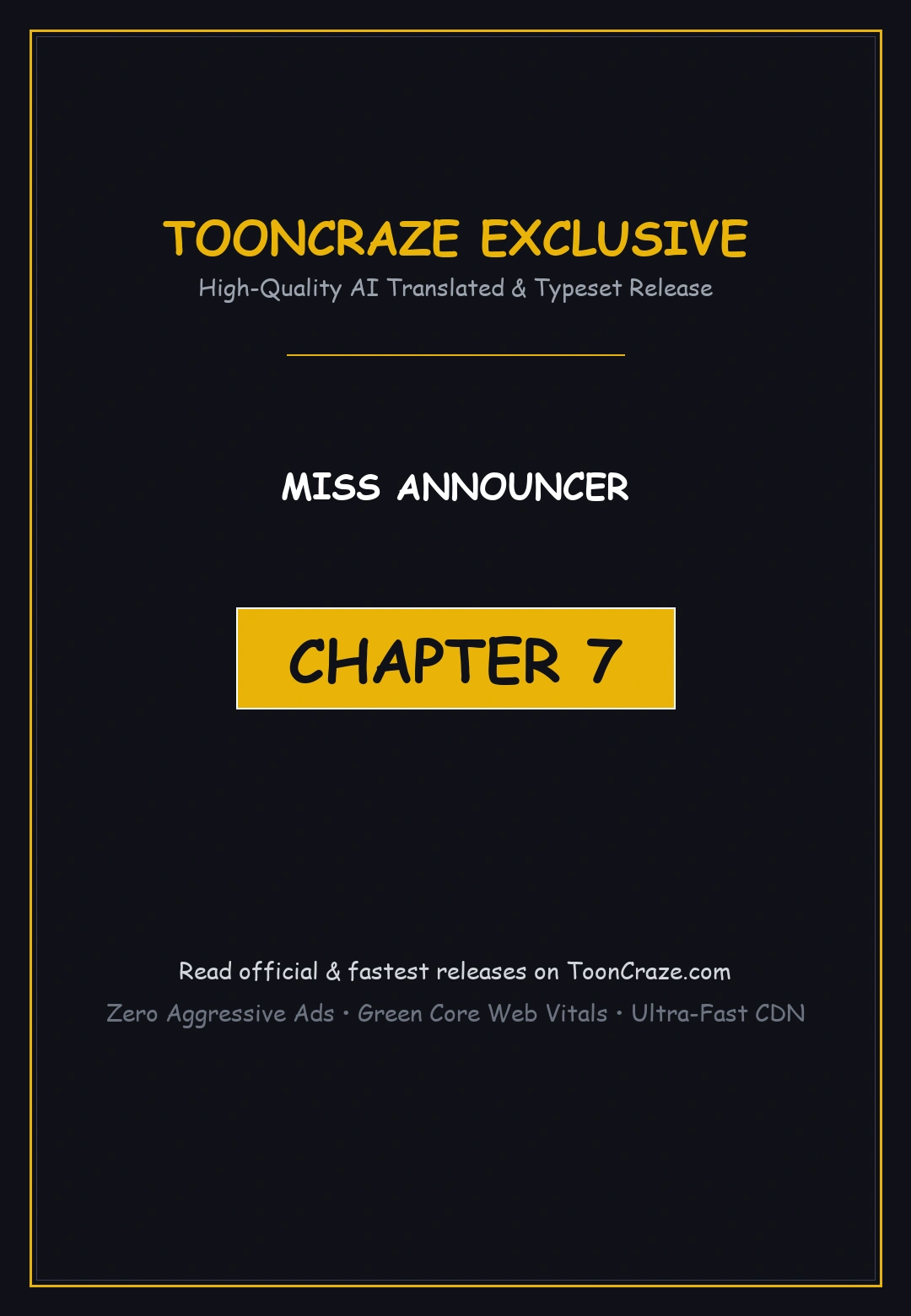 Miss Announcer Chapter 7 - Page 1