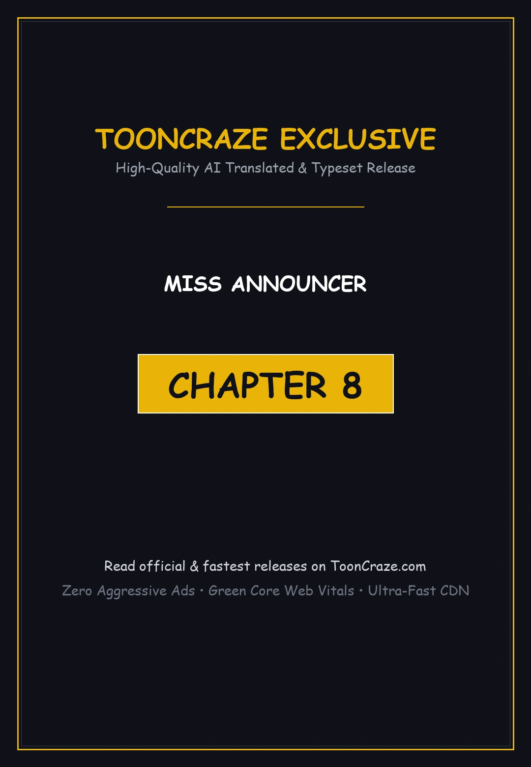 Miss Announcer Chapter 8 - Page 1