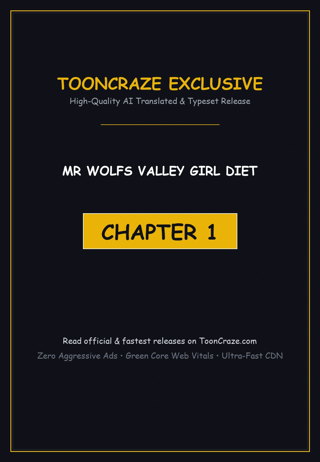 Mr Wolfs Valley Girl Diet Chapter 1 - Page 1