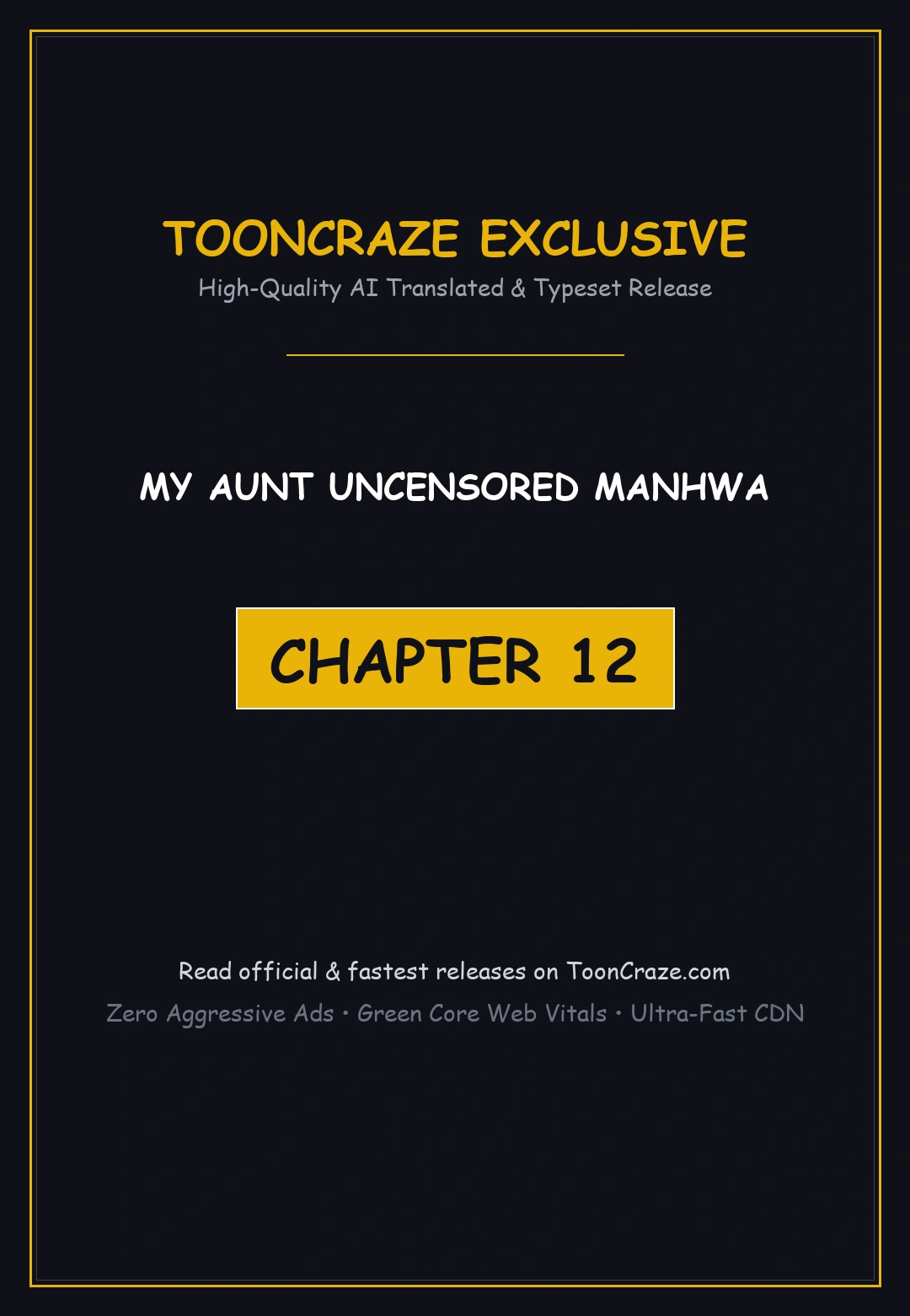 My Aunt Uncensored Manhwa Chapter 12 - Page 1