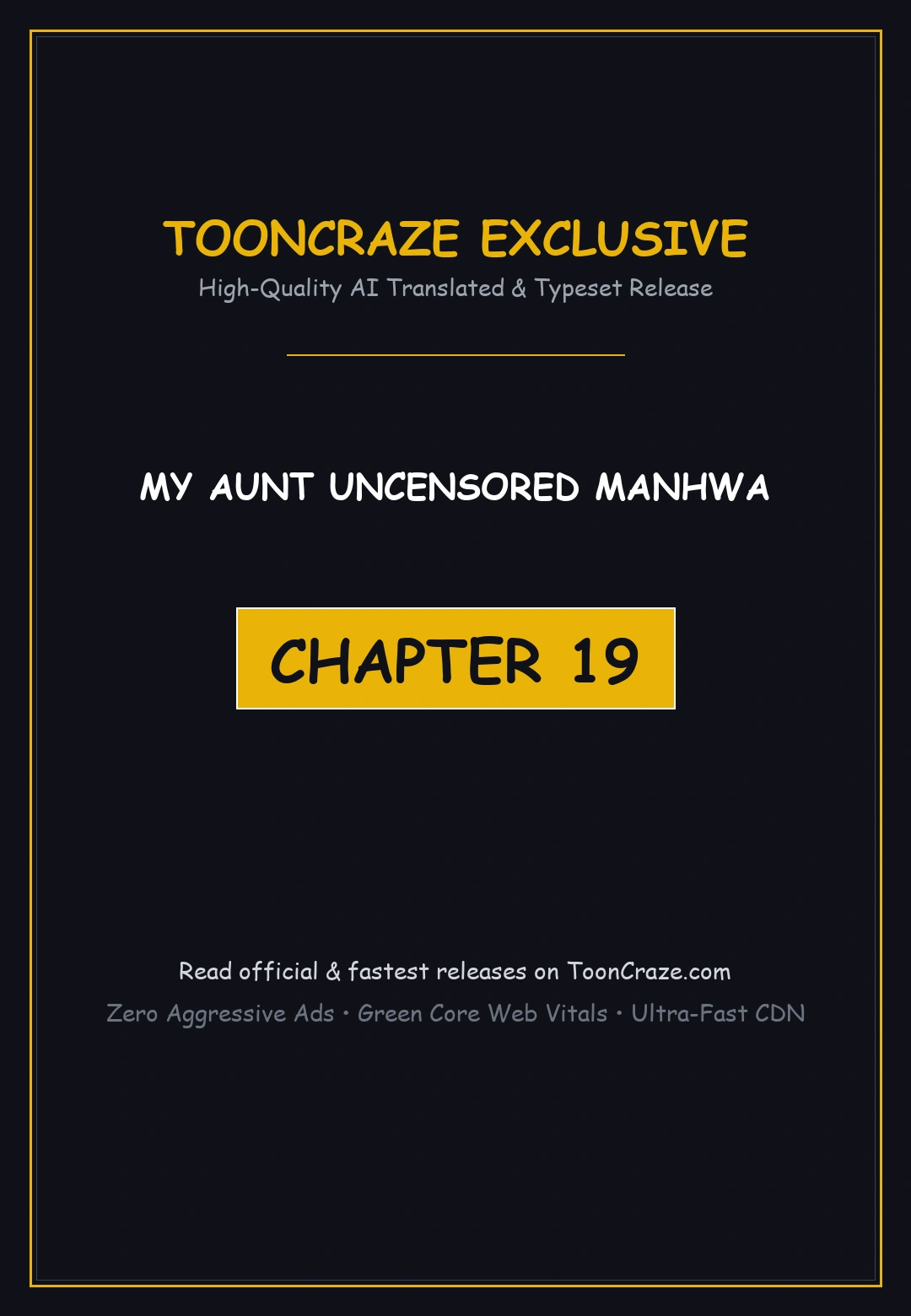 My Aunt Uncensored Manhwa Chapter 19 - Page 1