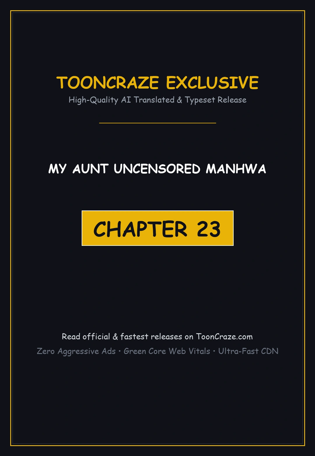My Aunt Uncensored Manhwa Chapter 23 - Page 1