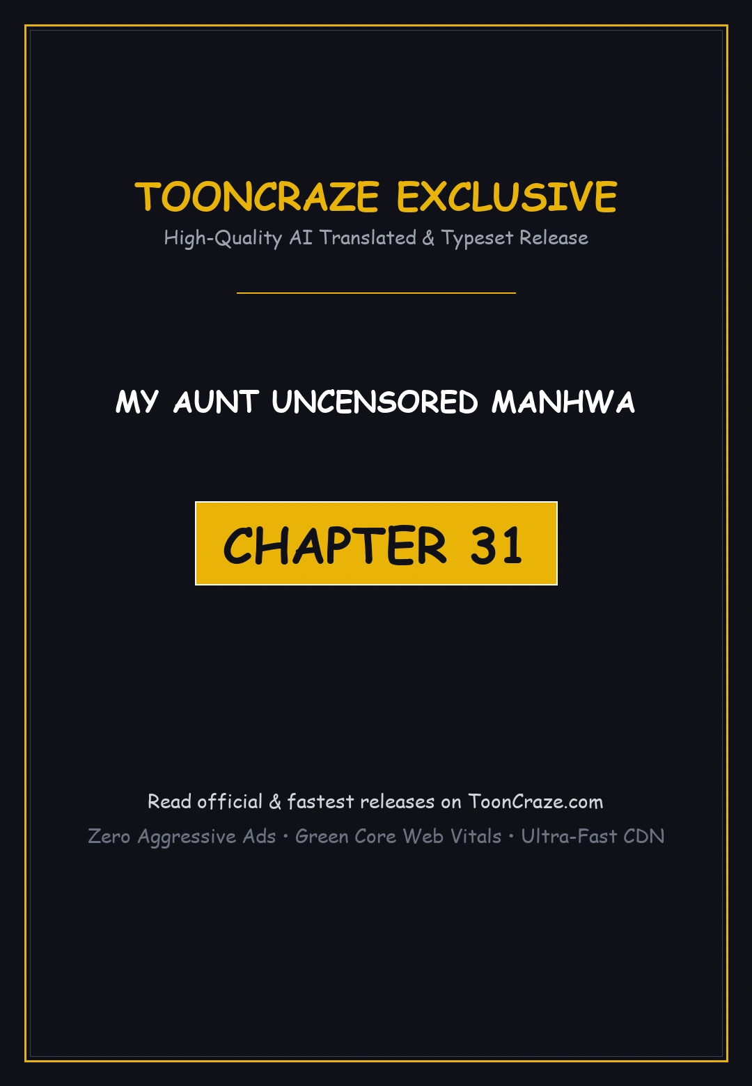My Aunt Uncensored Manhwa Chapter 31 - Page 1