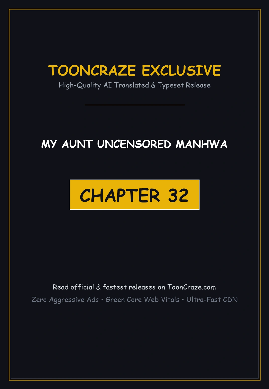 My Aunt Uncensored Manhwa Chapter 32 - Page 1