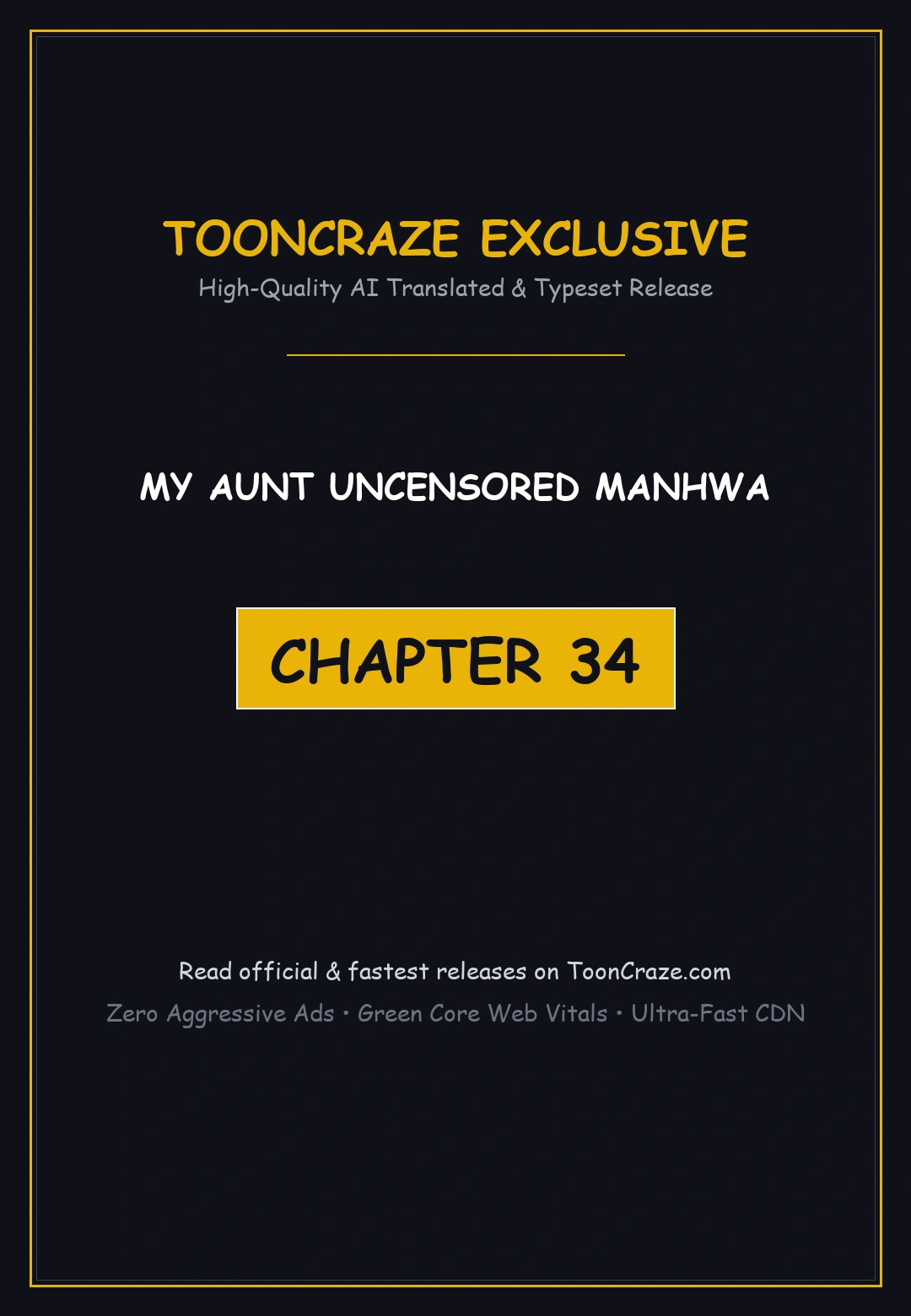 My Aunt Uncensored Manhwa Chapter 34 - Page 1