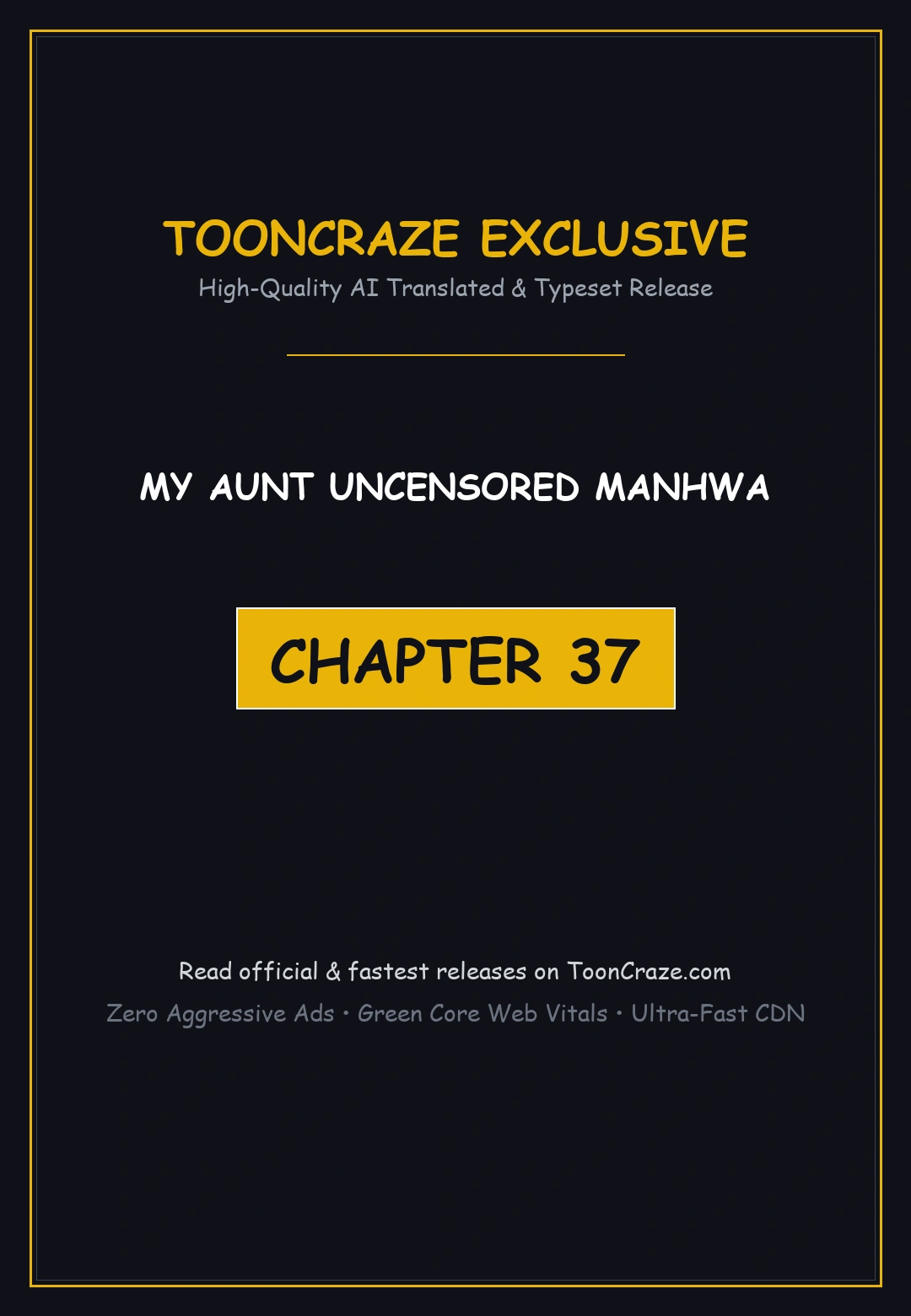 My Aunt Uncensored Manhwa Chapter 37 - Page 1