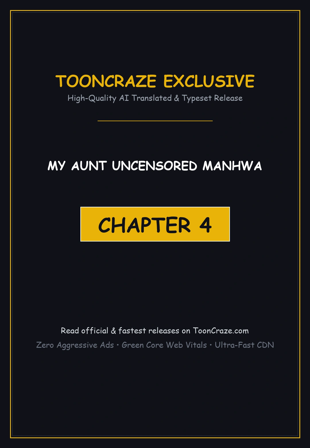 My Aunt Uncensored Manhwa Chapter 4 - Page 1