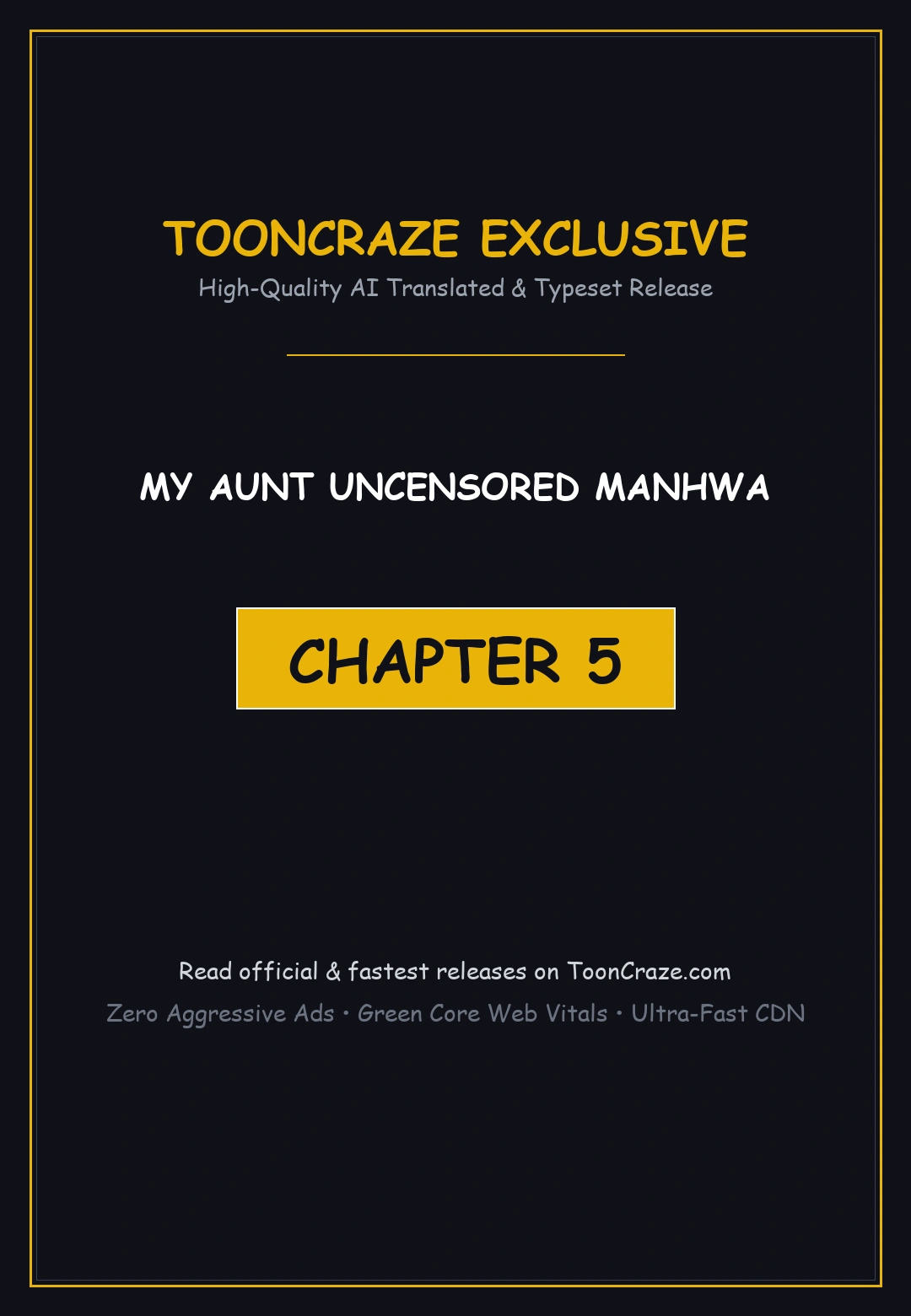 My Aunt Uncensored Manhwa Chapter 5 - Page 1