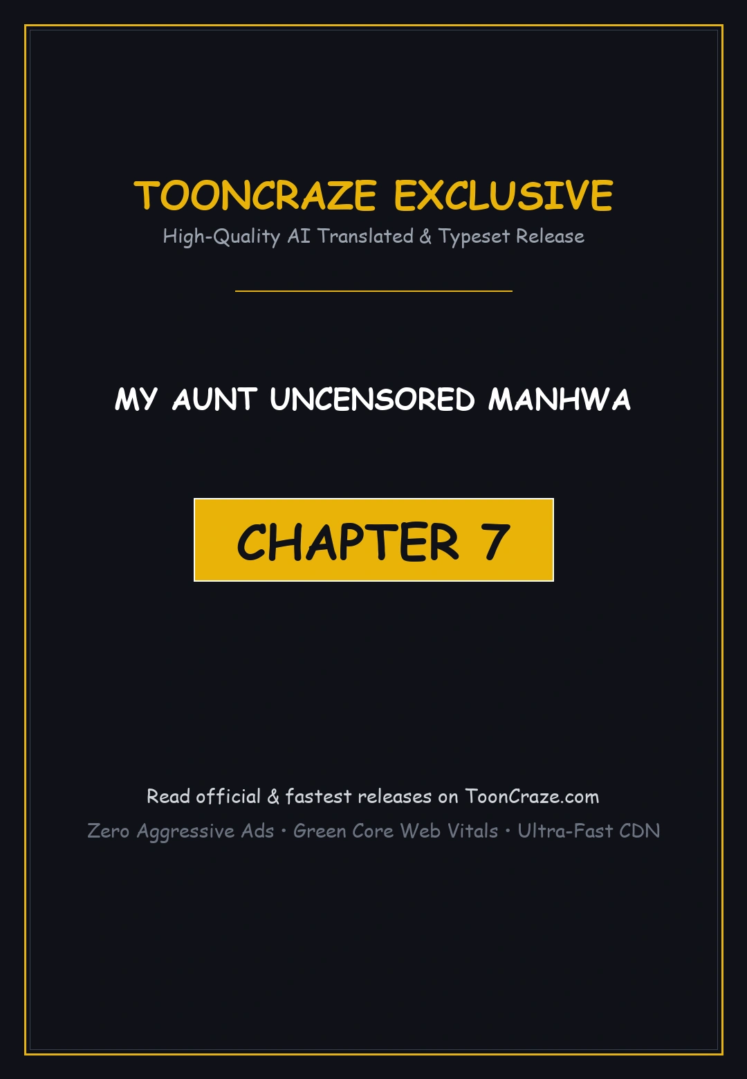 My Aunt Uncensored Manhwa Chapter 7 - Page 1