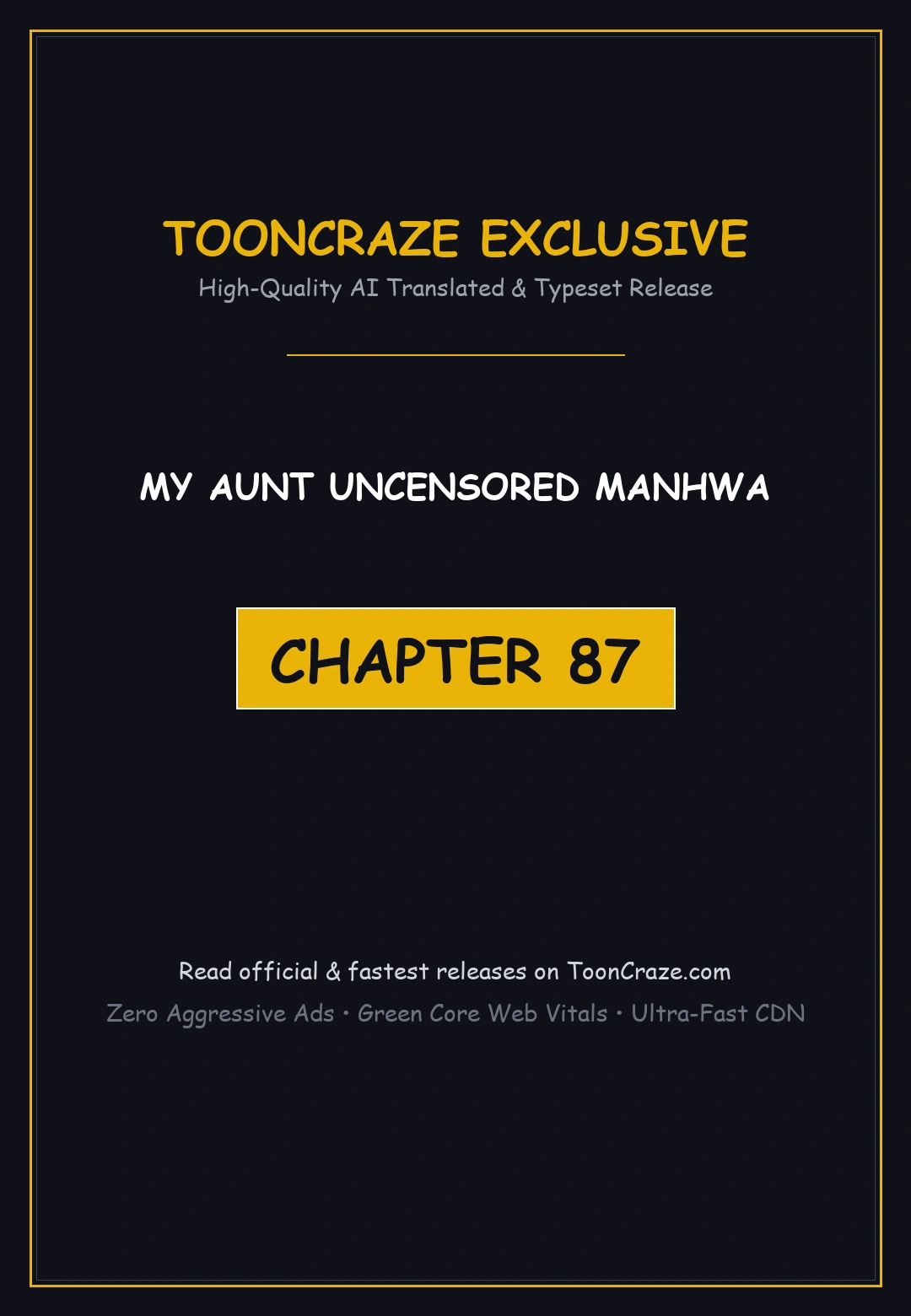 My Aunt Uncensored Manhwa Chapter 87 - Page 1