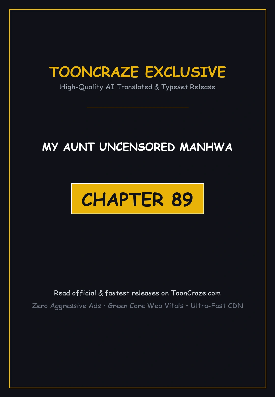 My Aunt Uncensored Manhwa Chapter 89 - Page 1
