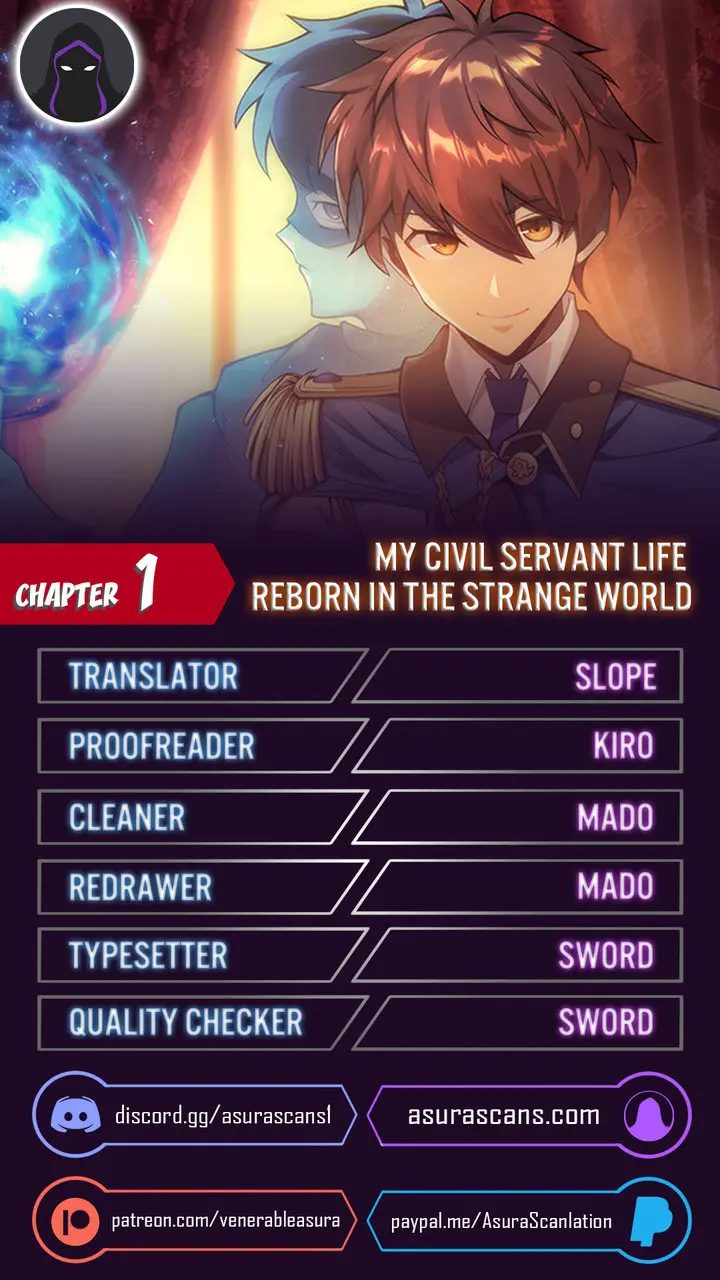 My Civil Servant Life Reborn In The Strange World Beaabc Chapter 1 - Page 1