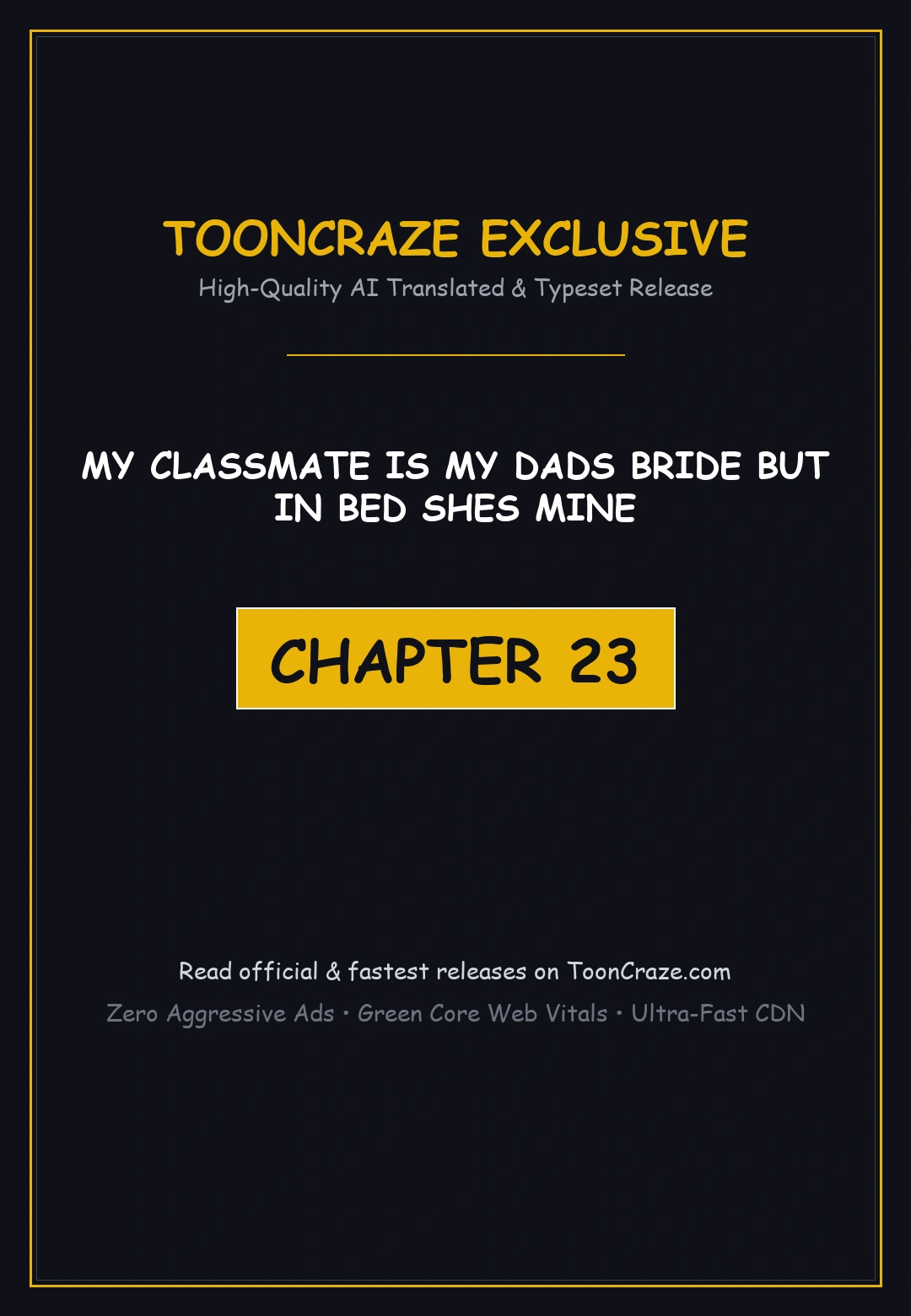 My Classmate Is My Dads Bride But In Bed Shes Mine Chapter 23 - Page 1