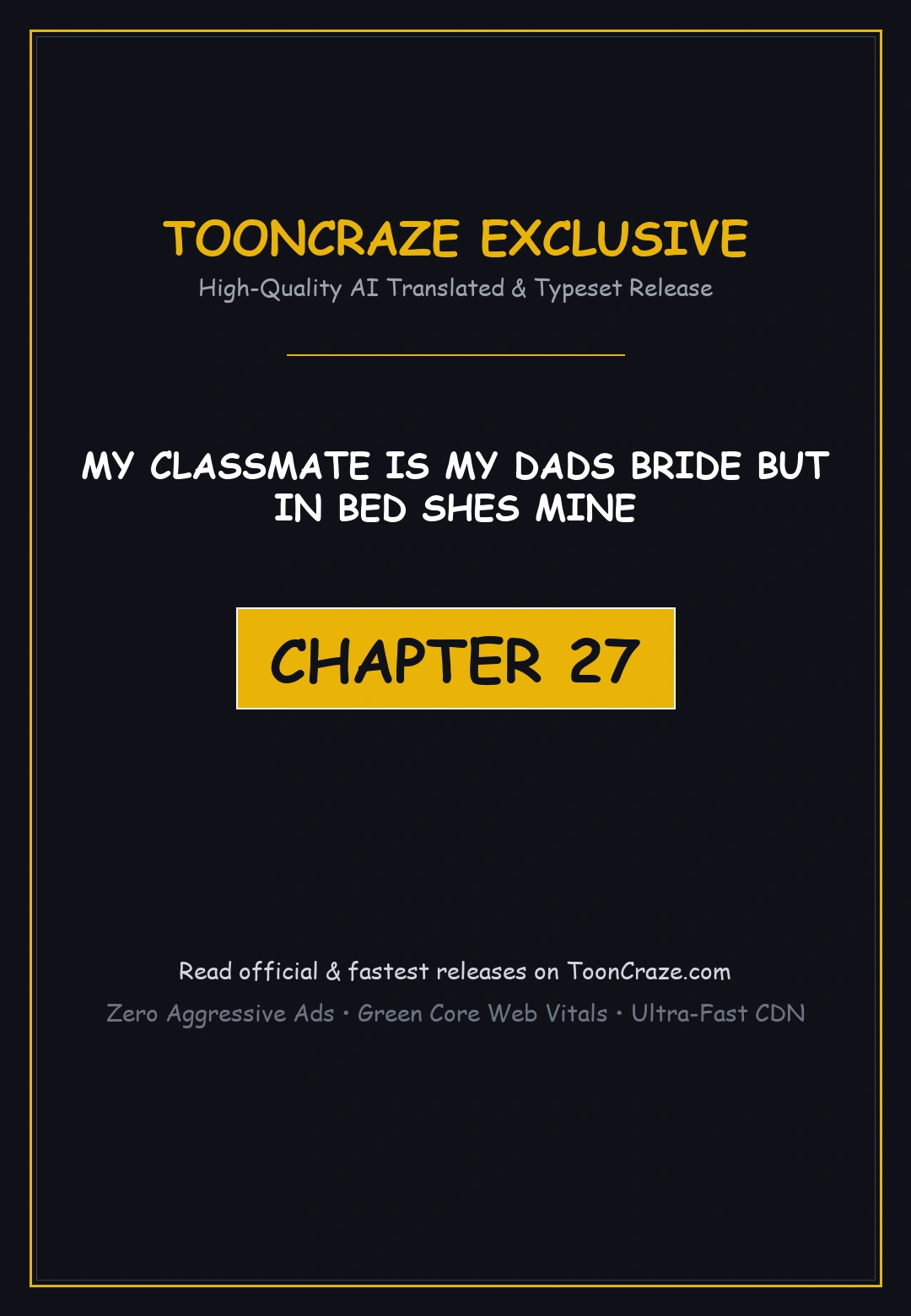 My Classmate Is My Dads Bride But In Bed Shes Mine Chapter 27 - Page 1