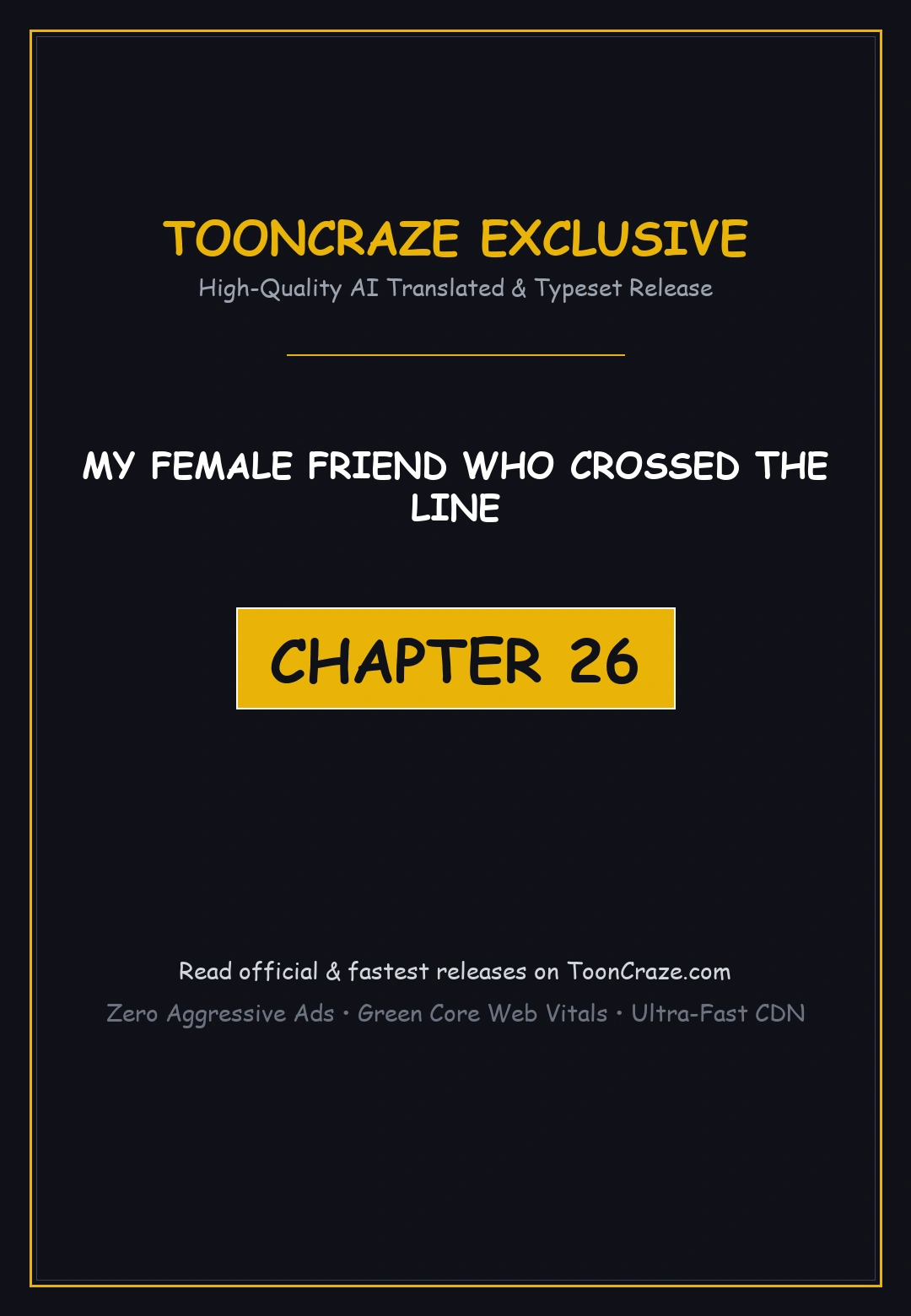 My Female Friend Who Crossed The Line Bfabbb Chapter 26 - Page 1