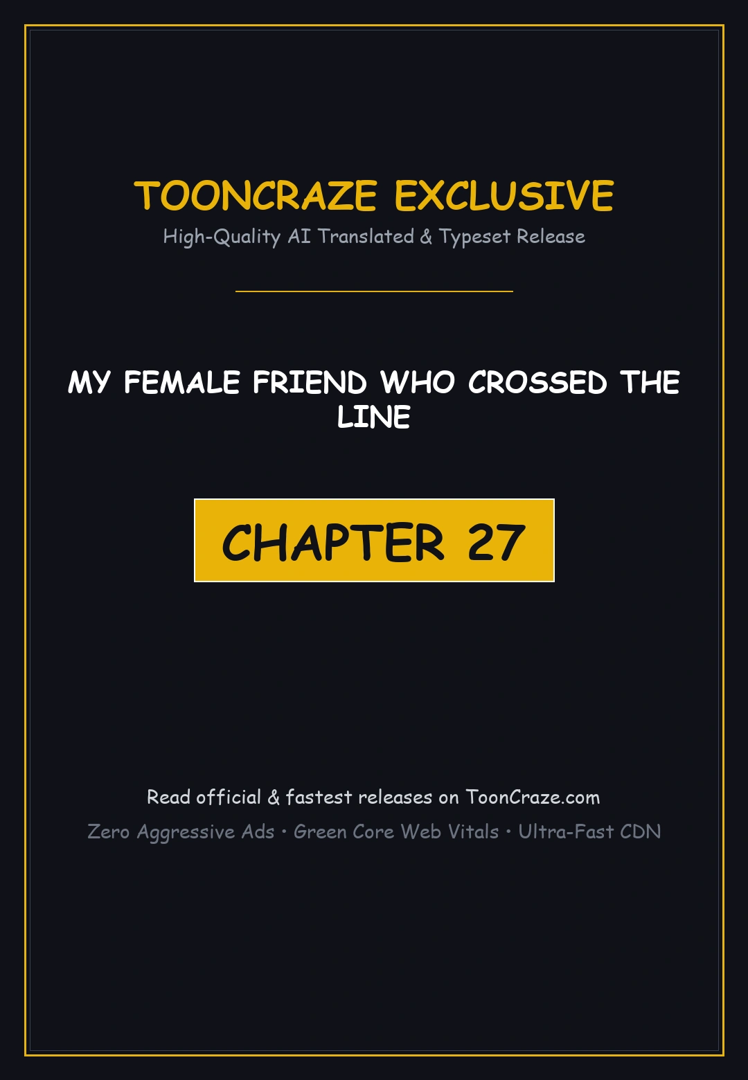 My Female Friend Who Crossed The Line Bfabbb Chapter 27 - Page 1