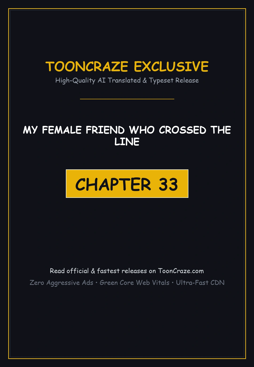 My Female Friend Who Crossed The Line Bfabbb Chapter 33 - Page 1